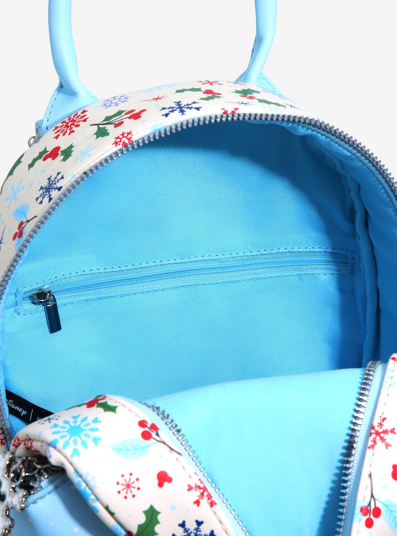 Her Universe Mickey Mouse & Minnie Mouse Snow Angels Mini Backpack, , alternate