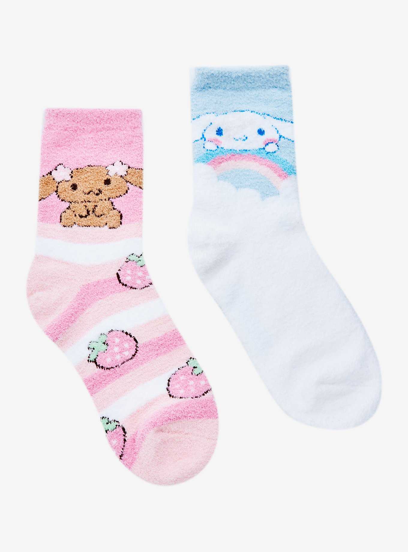 Cinnamoroll Mocha Fuzzy Socks 2 Pair, , hi-res