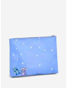 Disney Lilo & Stitch Stitch & Angel Winter Cosmetic Bag - BoxLunch Exclusive, , hi-res