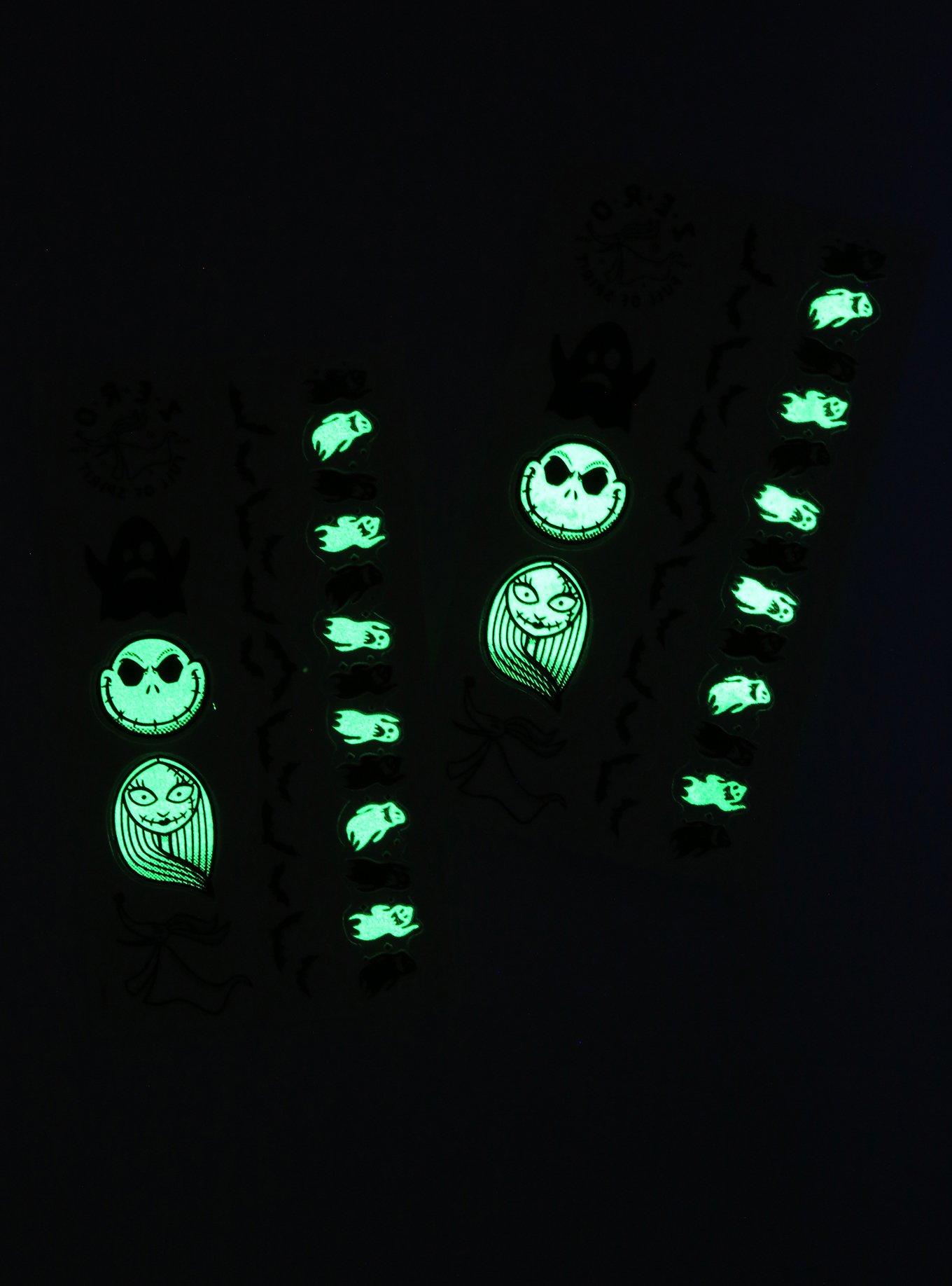 Disney The Nightmare Before Christmas Glow-in-the-Dark Temporary Tattoos, , alternate