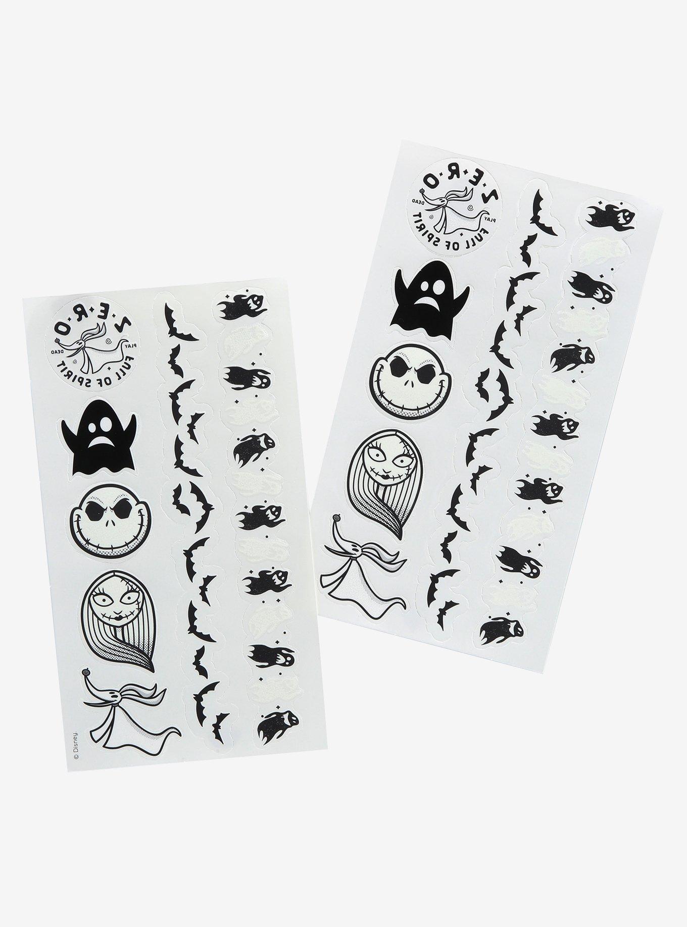 Disney The Nightmare Before Christmas Glow-in-the-Dark Temporary Tattoos, , alternate