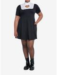 Sweet Society Black Heart Cutout High-Collar Dress Plus Size, BLACK, alternate