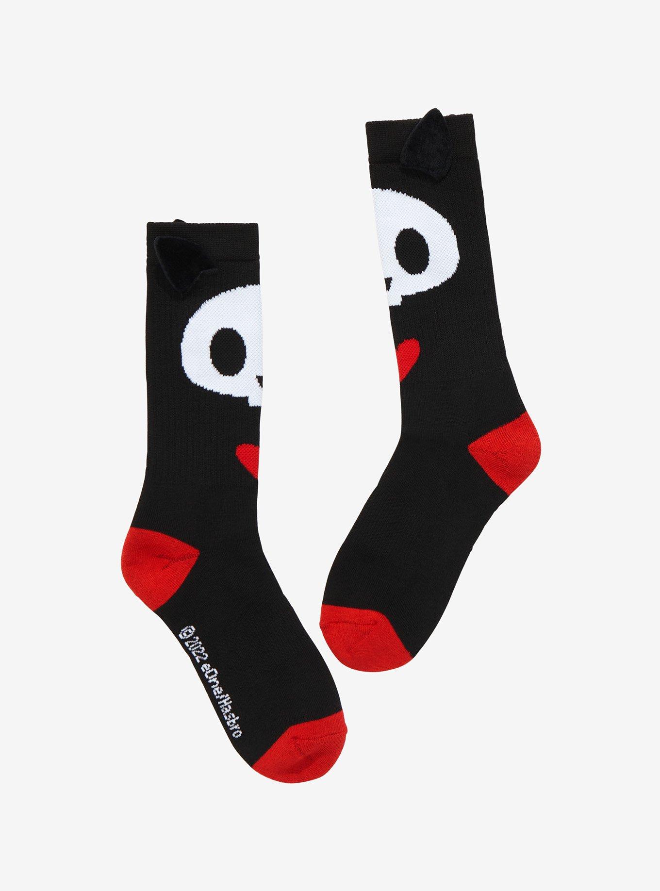 Skelanimals Kit The Cat Crew Socks, , alternate