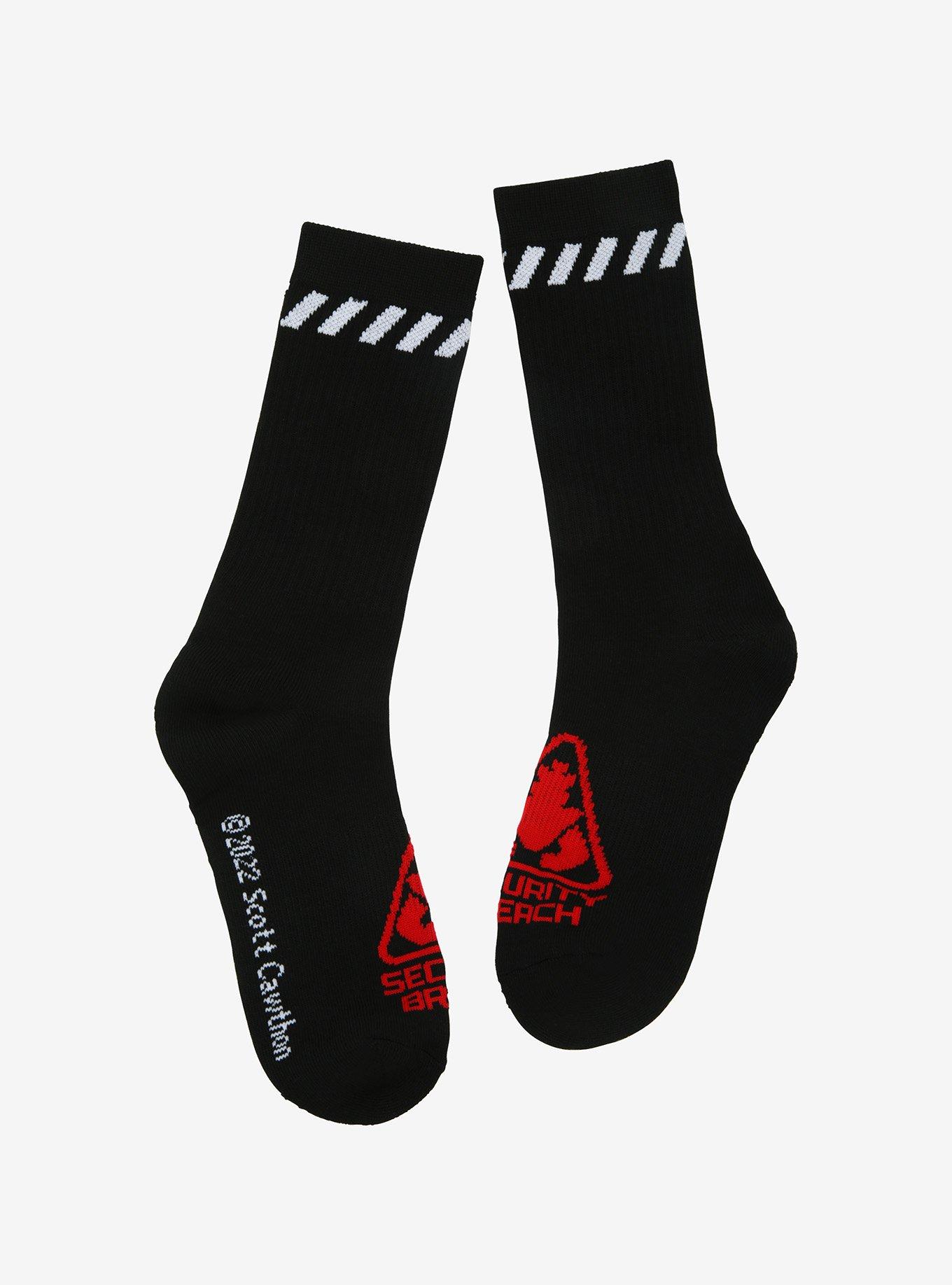 Five Nights At Freddy's: Security Breach Glamrock Freddy Crew Socks, , alternate