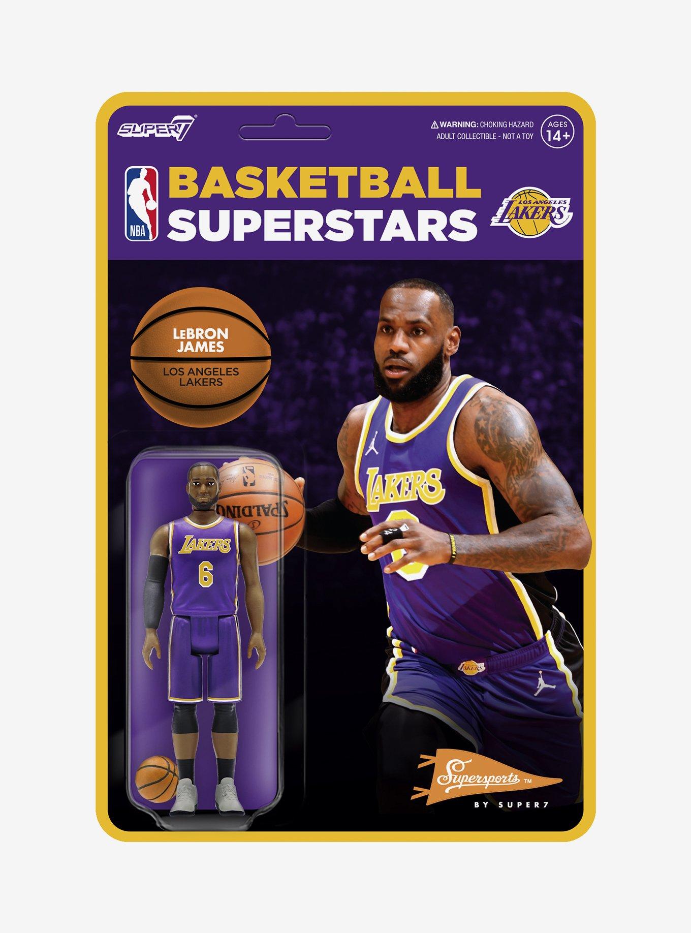 Super7 ReAction NBA Supersports LeBron James (Los Angeles Lakers)  Figure, , alternate
