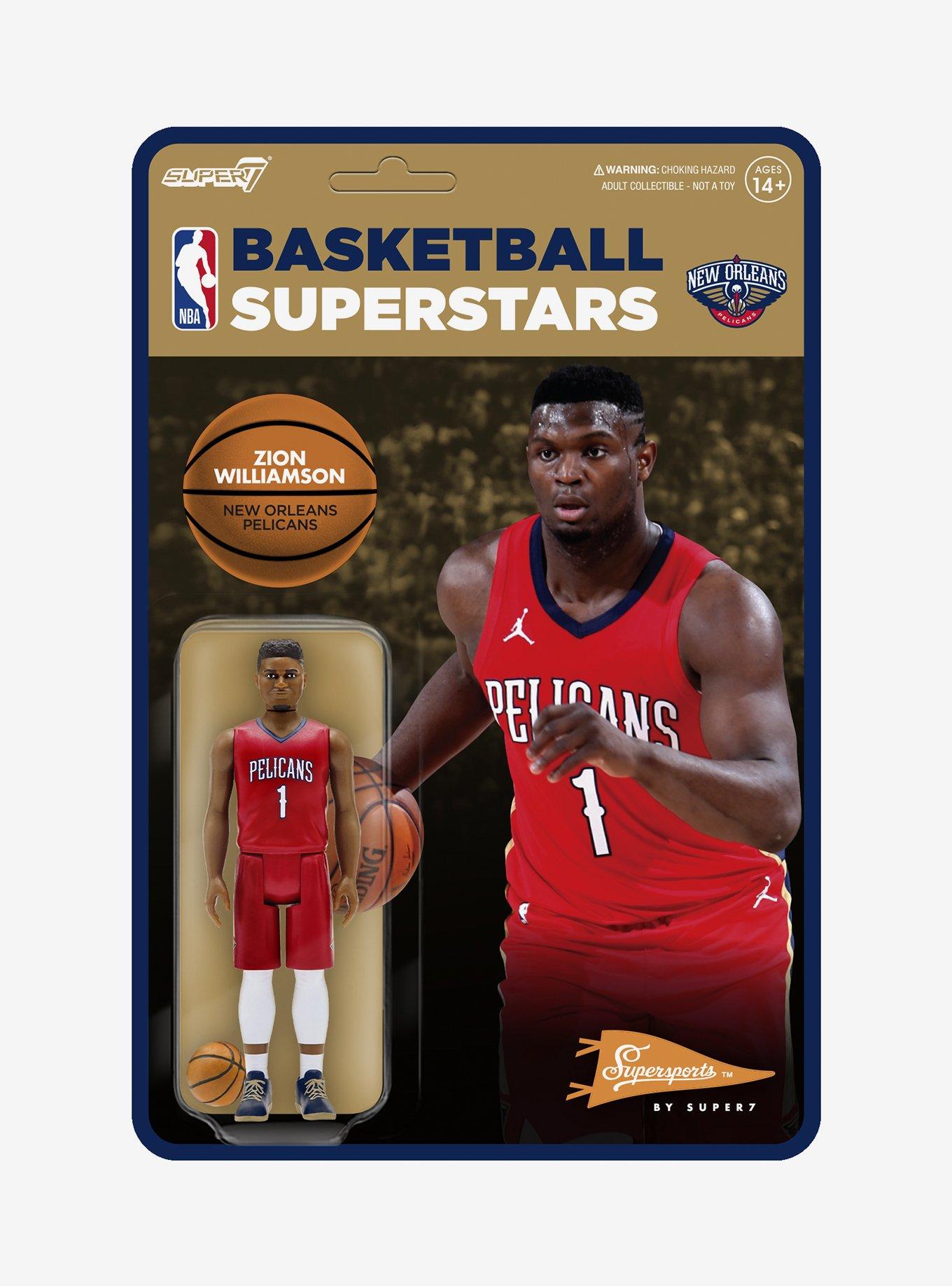 Super7 ReAction NBA Supersports Zion Williamson (New Orleans Pelicans)  Figure , , alternate