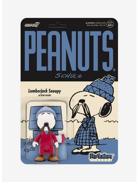 Super7 ReAction Peanuts Lumberjack Snoopy Figure , , hi-res