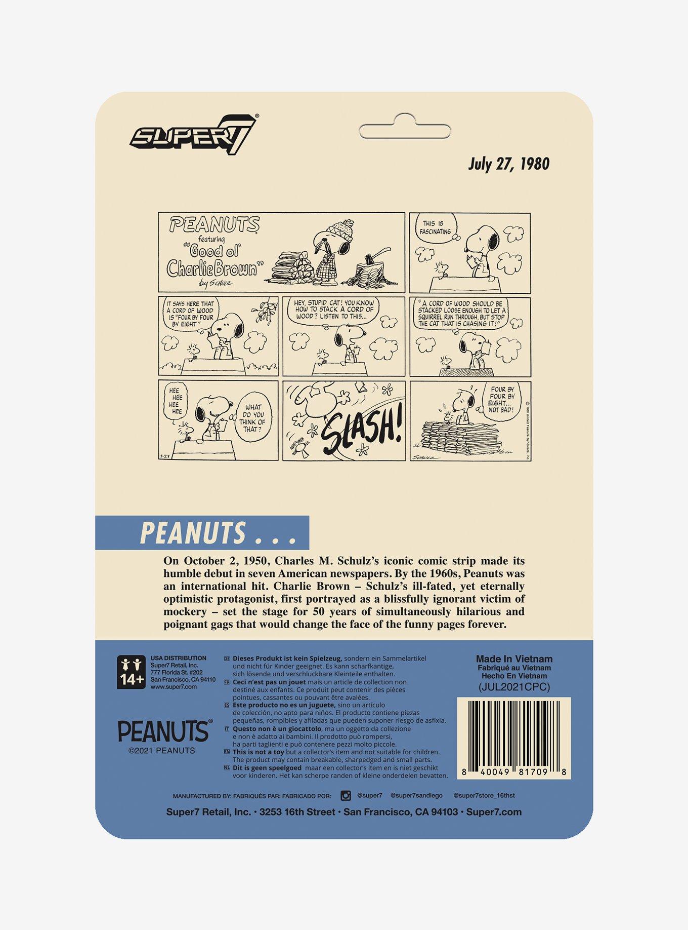 Super7 ReAction Peanuts Lumberjack Snoopy Figure , , alternate