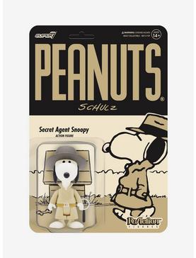 Super7 ReAction Peanuts Agent Snoopy Figure , , hi-res