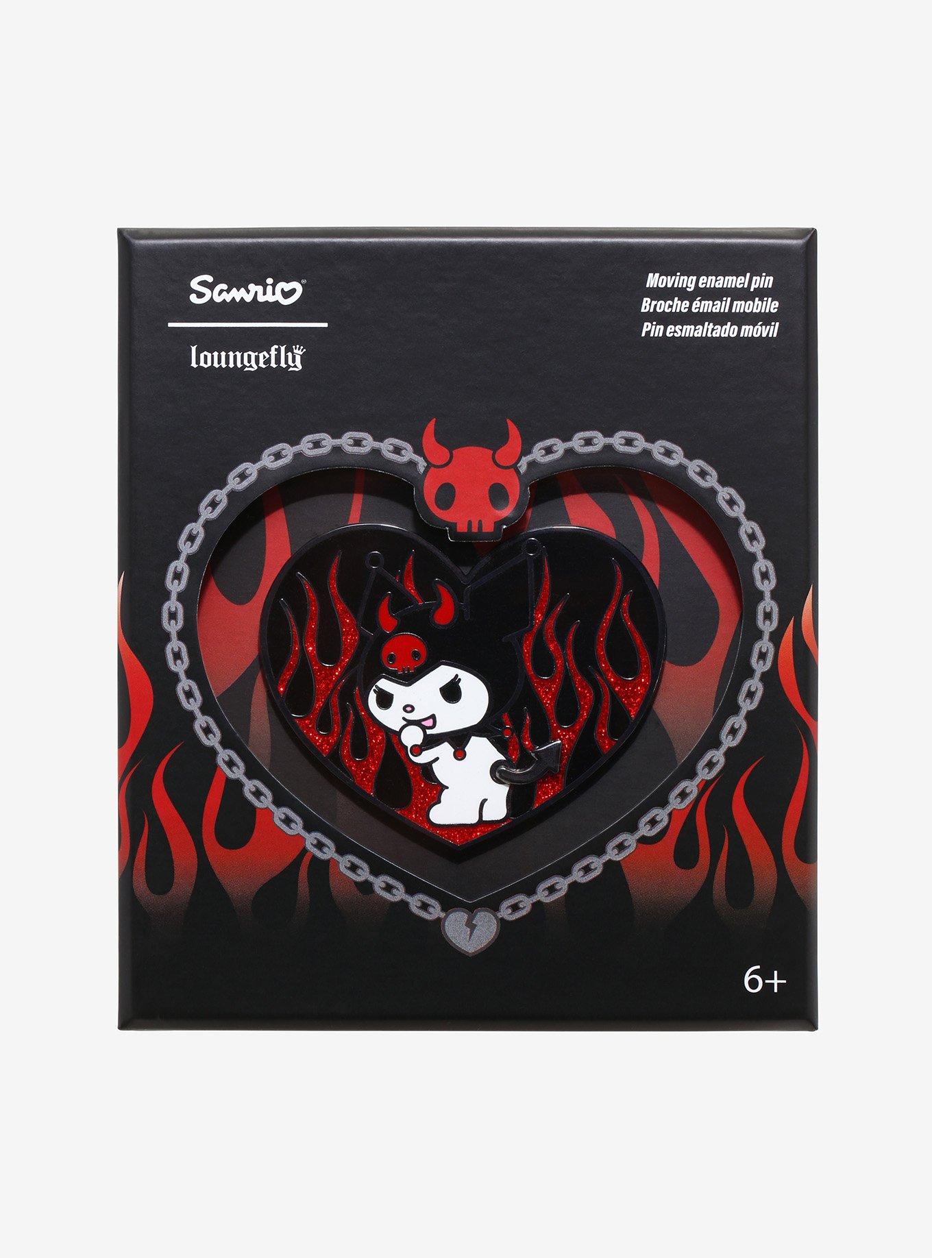 Kuromi Mischievous Enamel Pin, Hot Topic