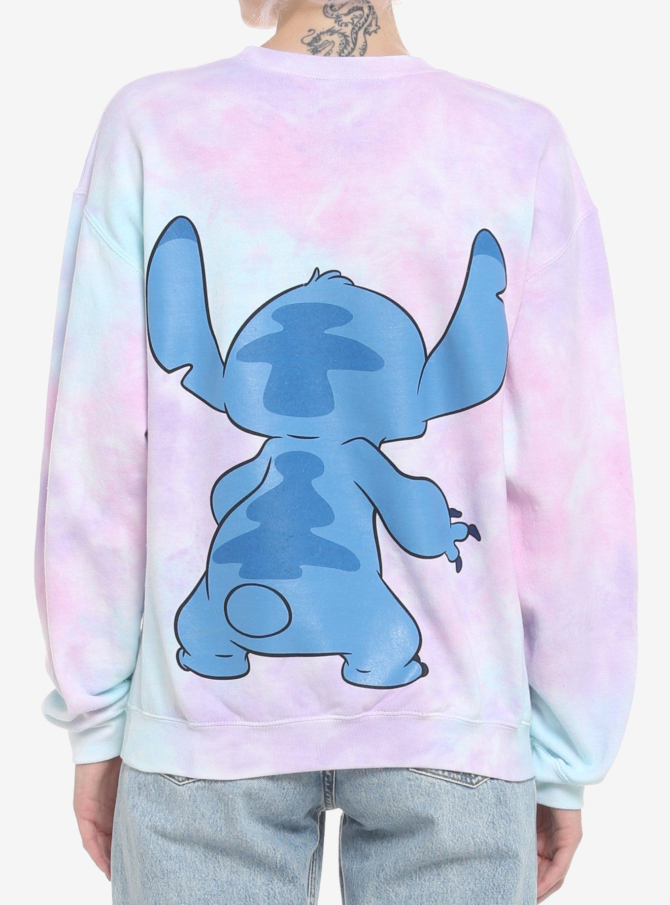 Disney Stitch Tie-Dye Girls Sweatshirt, MULTI, alternate