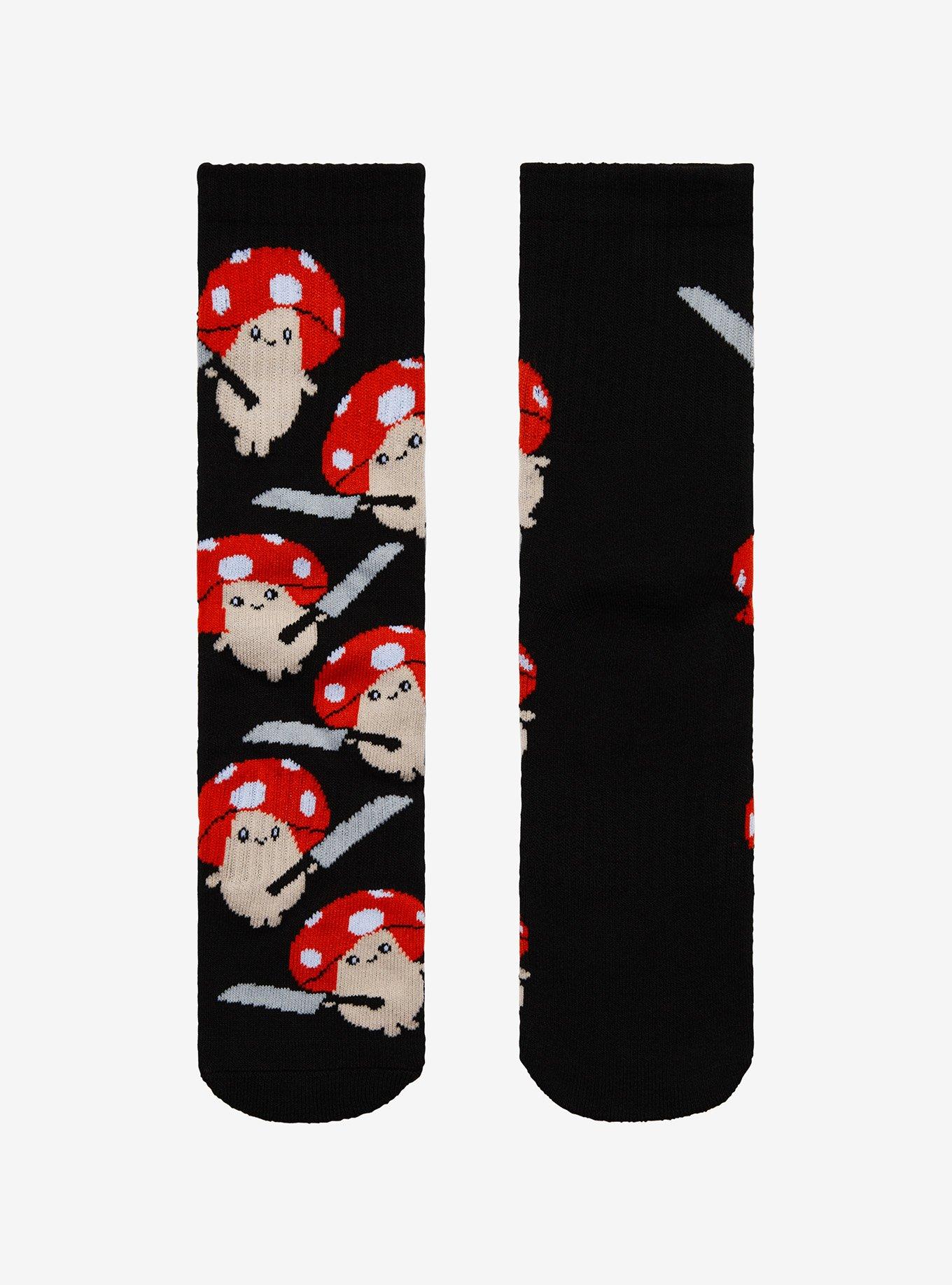 Mushroom Knife Crew Socks, , alternate