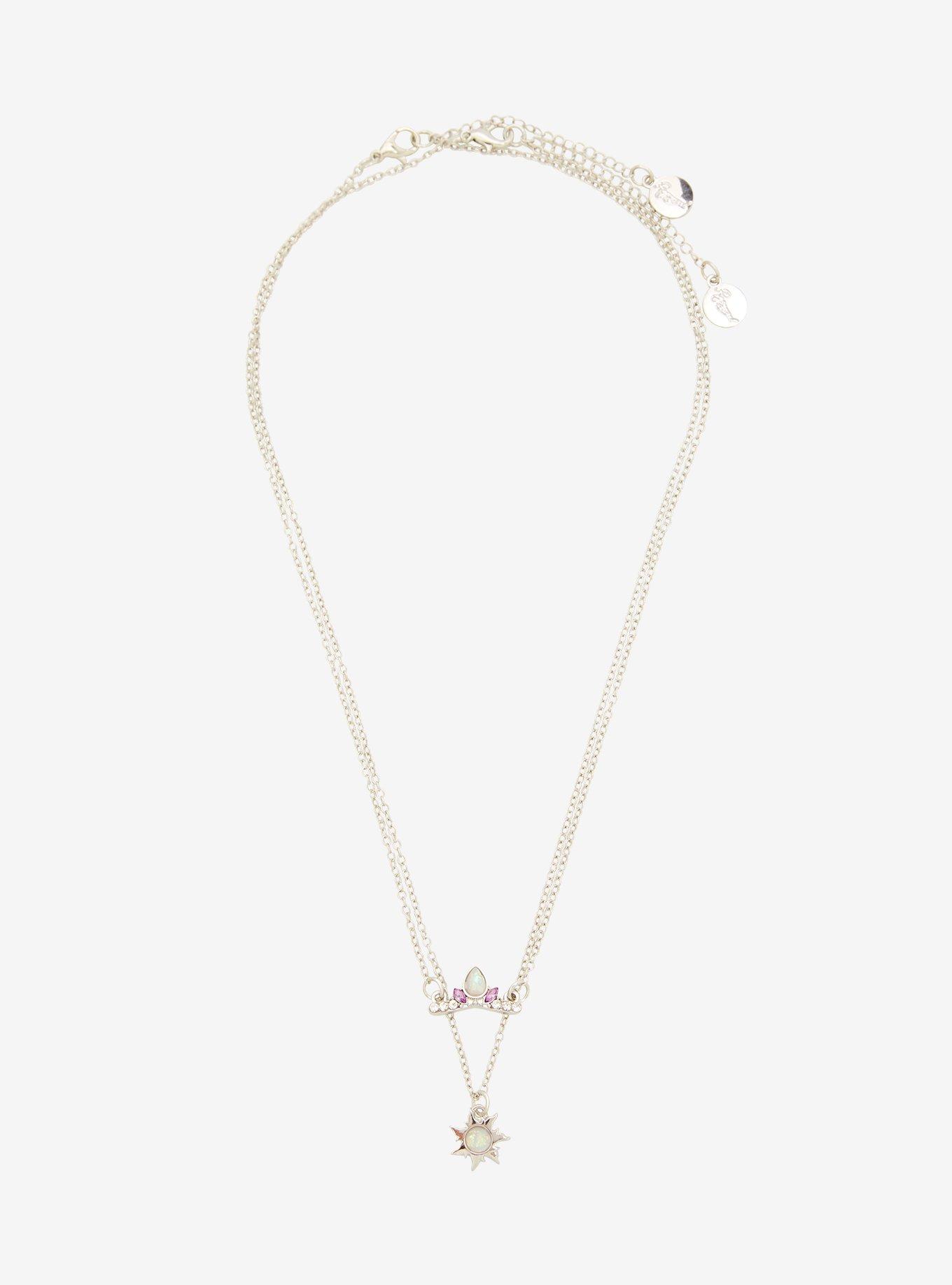 Disney Tangled Crown & Sun Necklace Set, , alternate