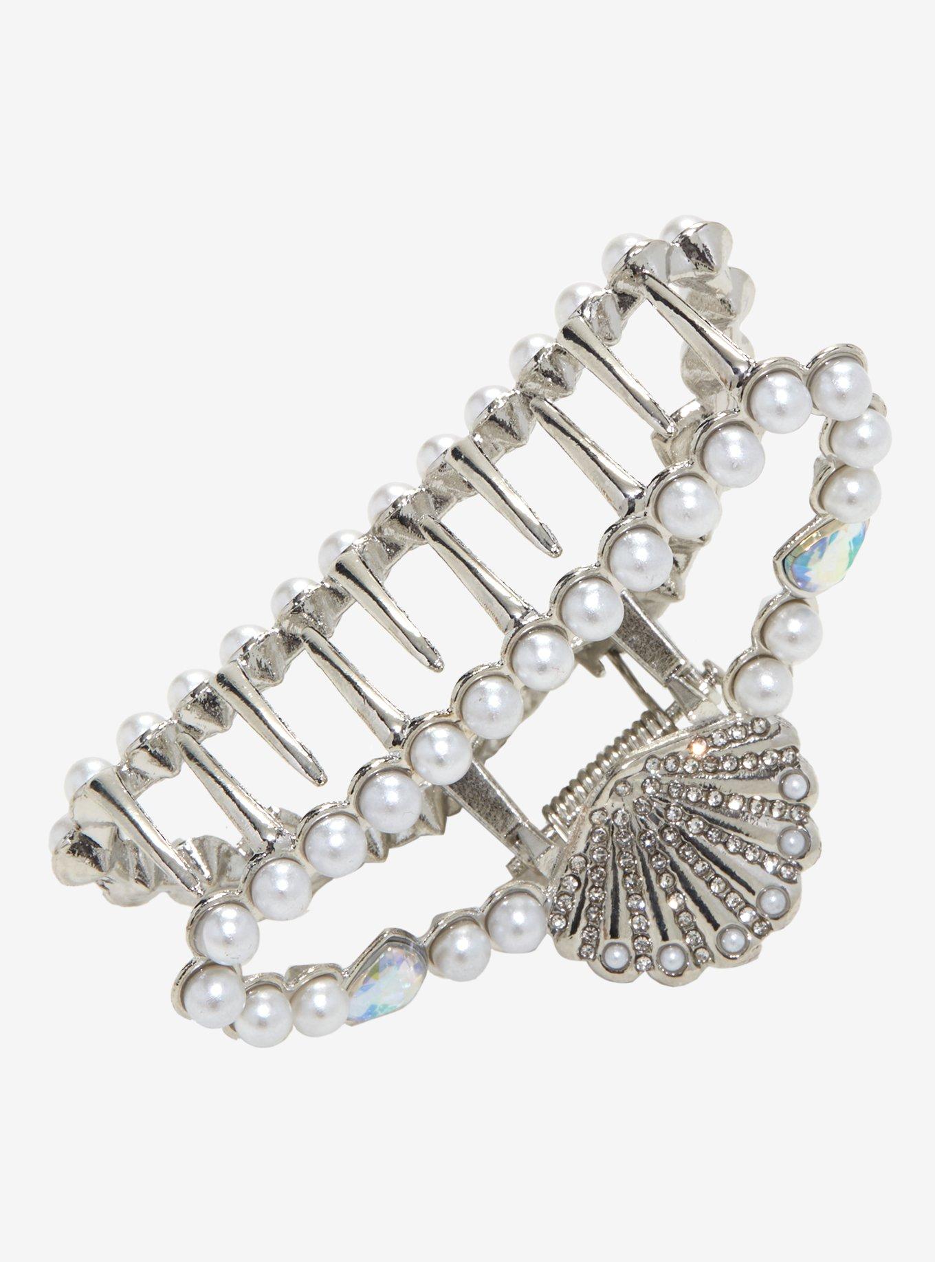 Disney The Little Mermaid Pearl Shell Claw Hair Clip, , alternate