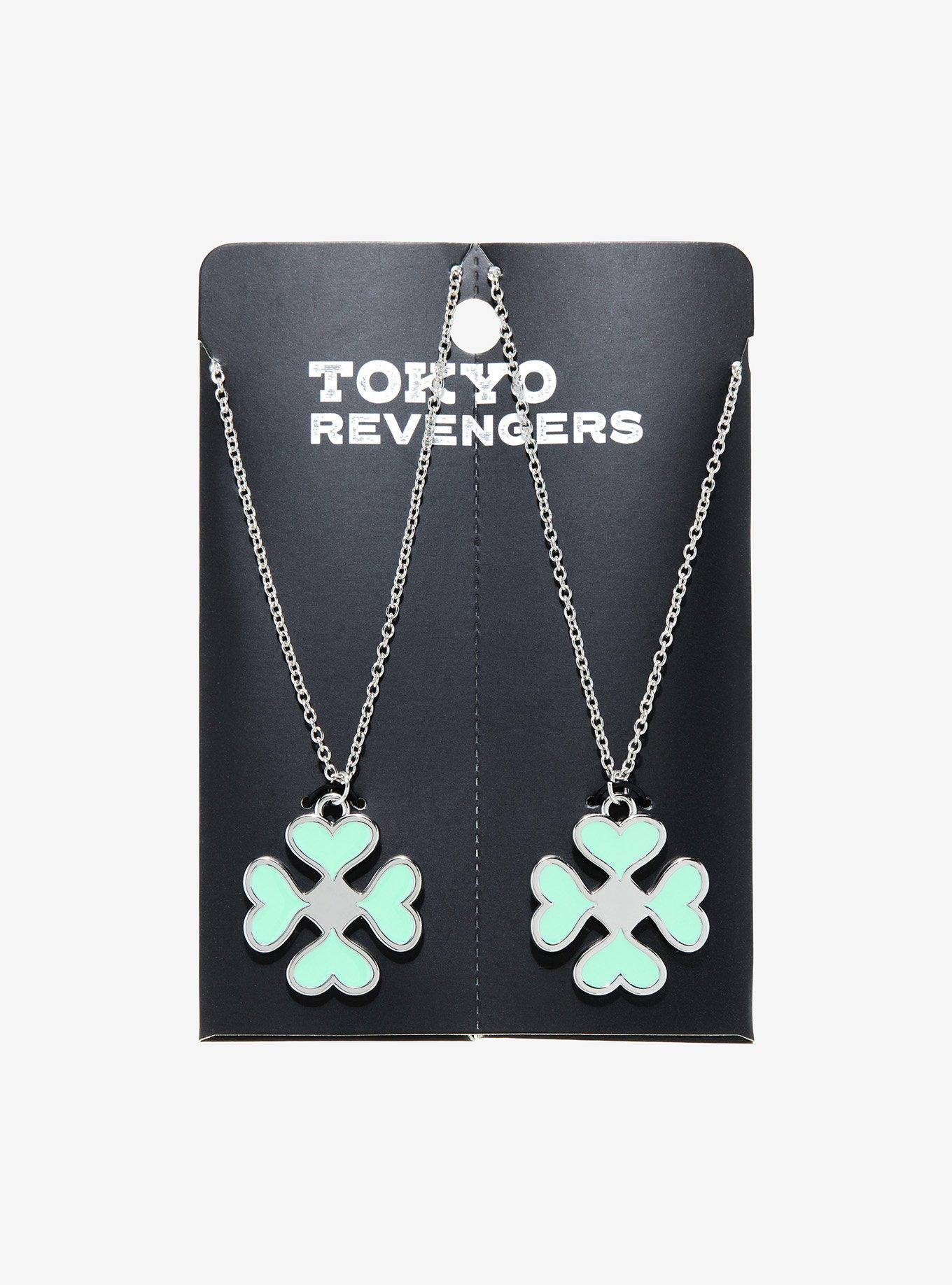 Tokyo Revengers Four Leaf Clover Best Friend Necklace Set, , alternate