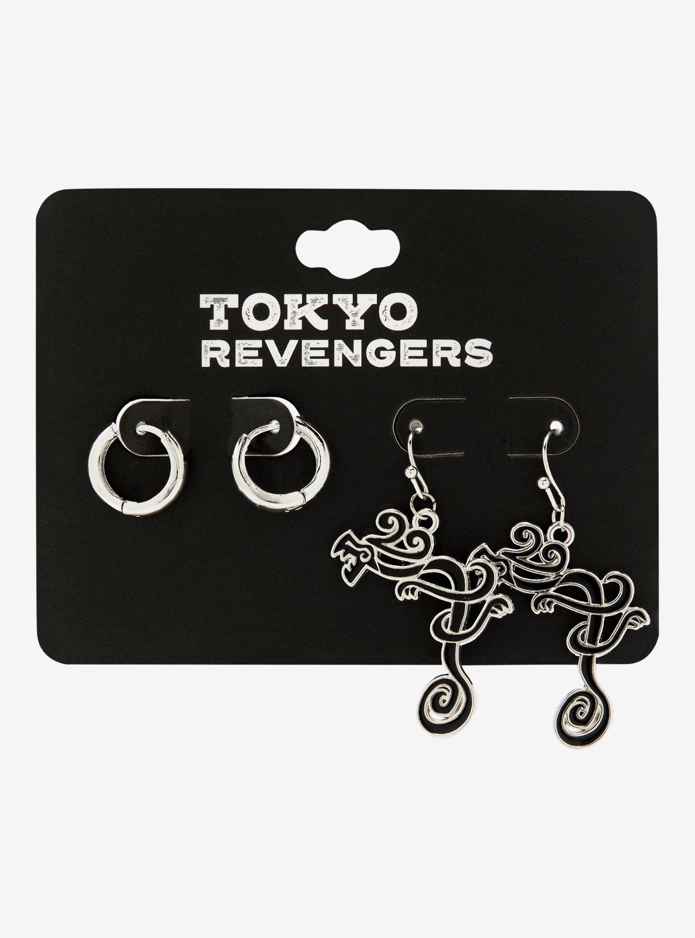 Tokyo Revengers Draken Dragon Earring Set, , alternate