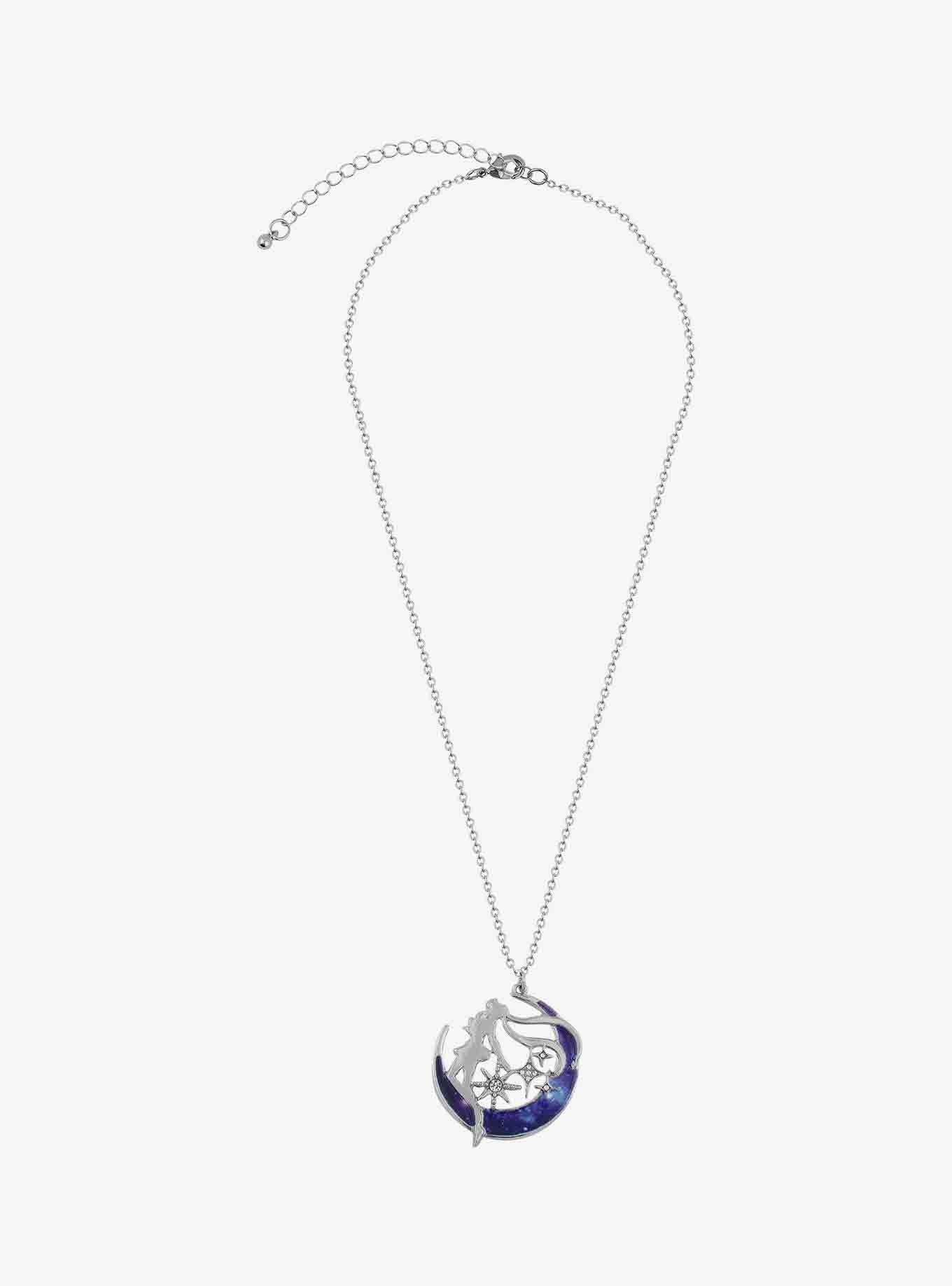 Sailor Moon Galaxy Silhouette Moon Necklace, , alternate