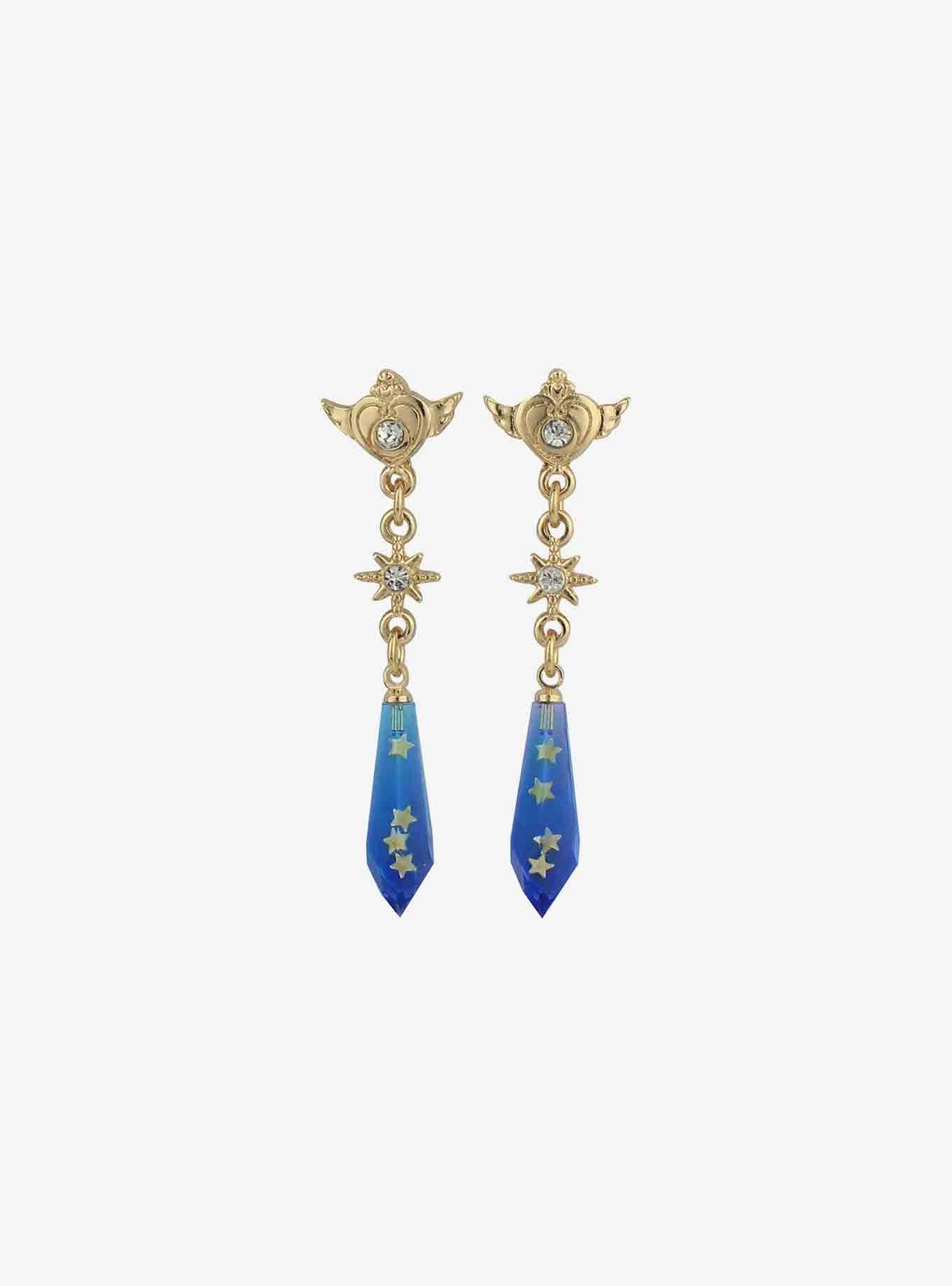 Sailor Moon Crisis Moon Compact Crystal Earrings, , alternate