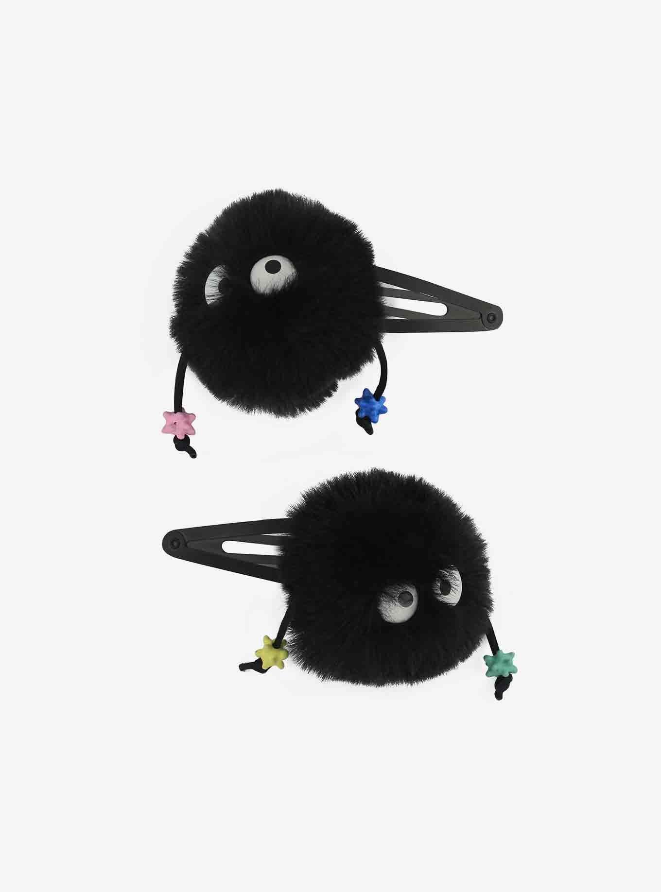 Studio Ghibli Spirited Away Soot Sprite Fuzzy Hair Clip Set, , alternate