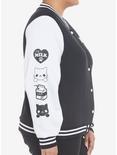 Kitten Milk Girls Varsity Jacket Plus Size, BLACK, alternate