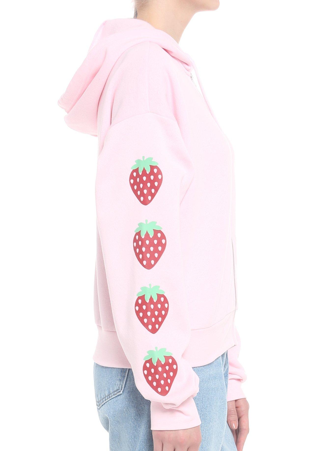 Strawberry Girls Hoodie, PINK, alternate