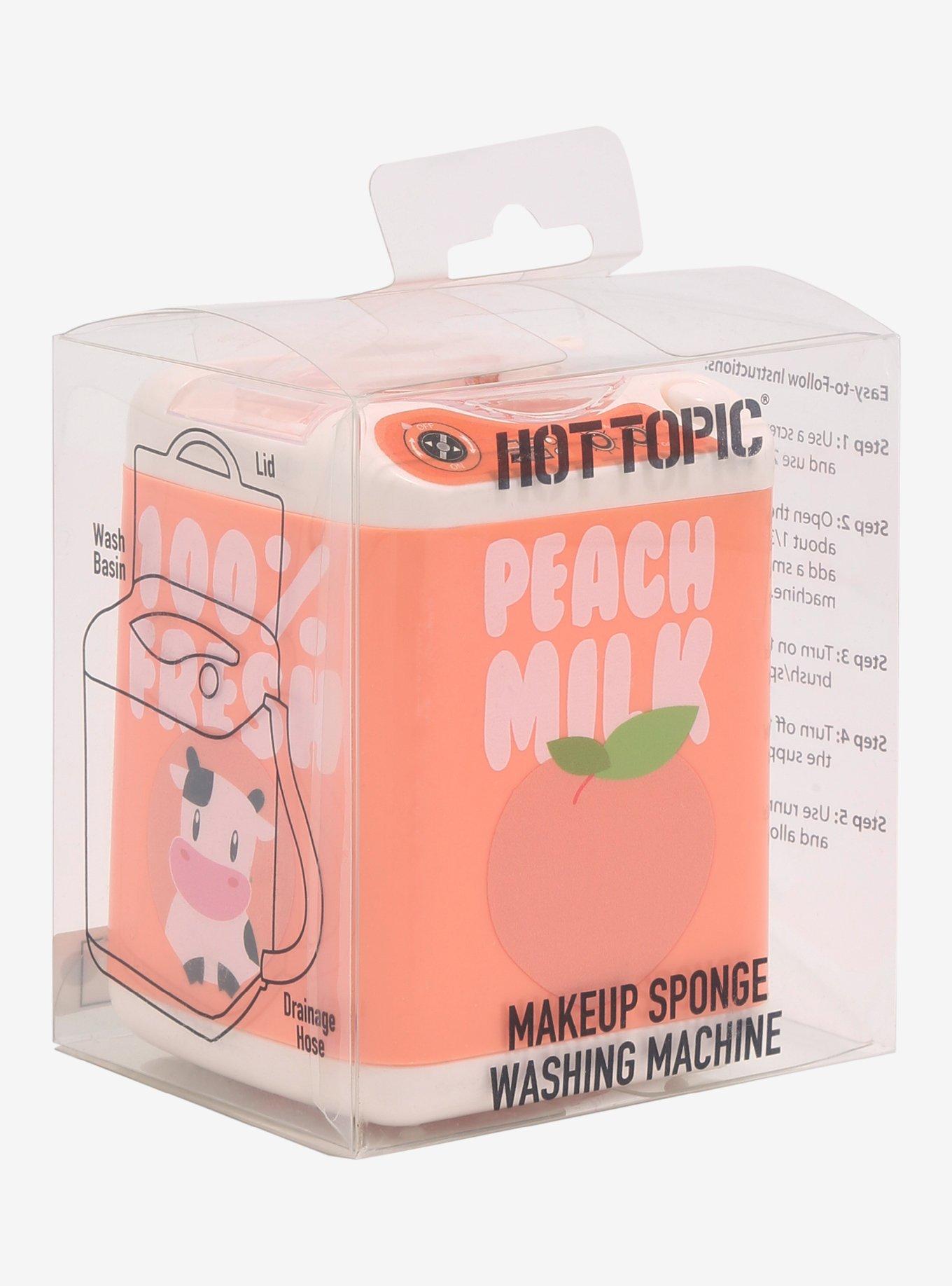 Peach Milk Makeup Sponge Washing Machine, , alternate