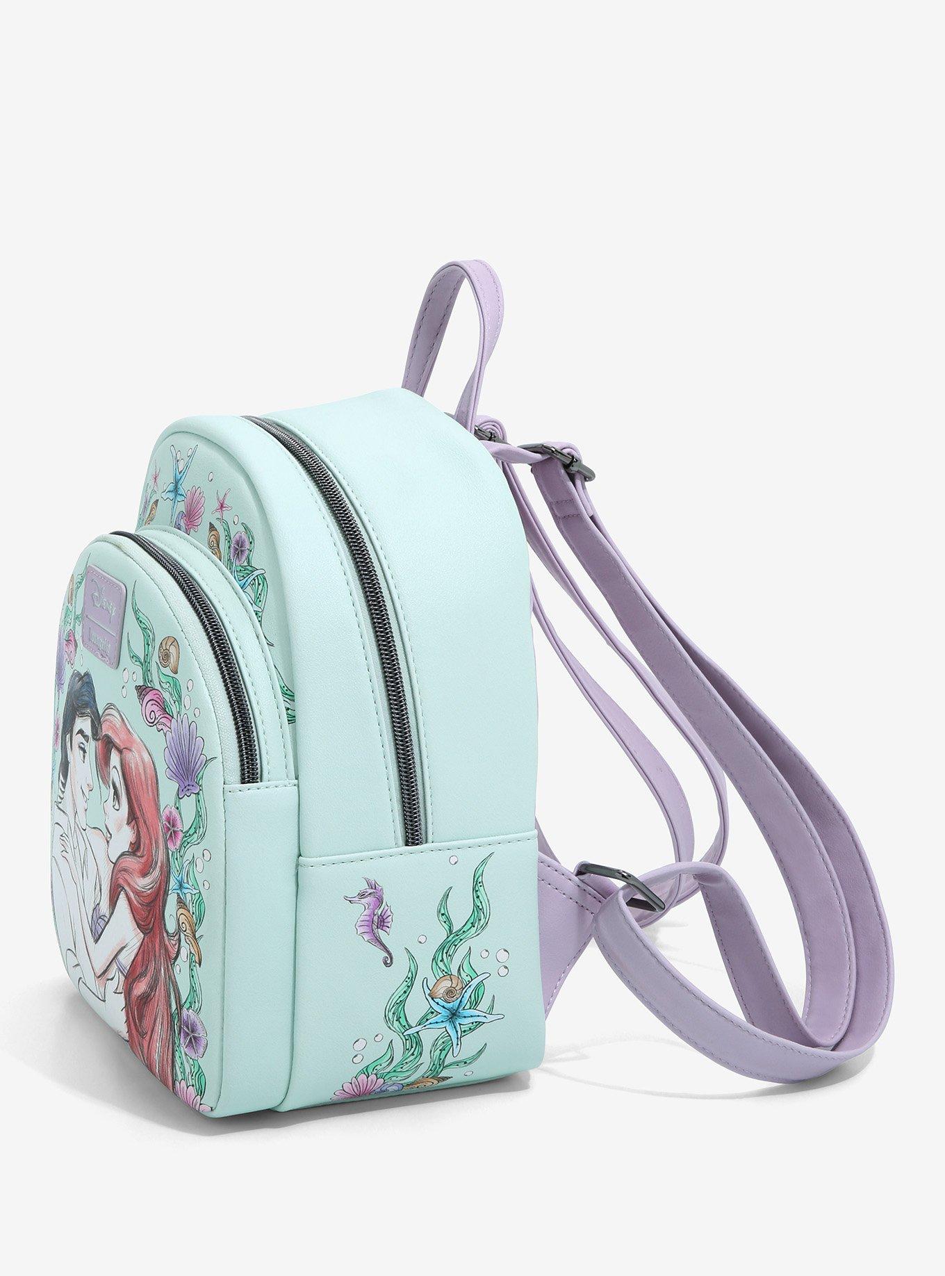 Loungefly Disney The Little Mermaid Couple Hug Mini Backpack, , alternate