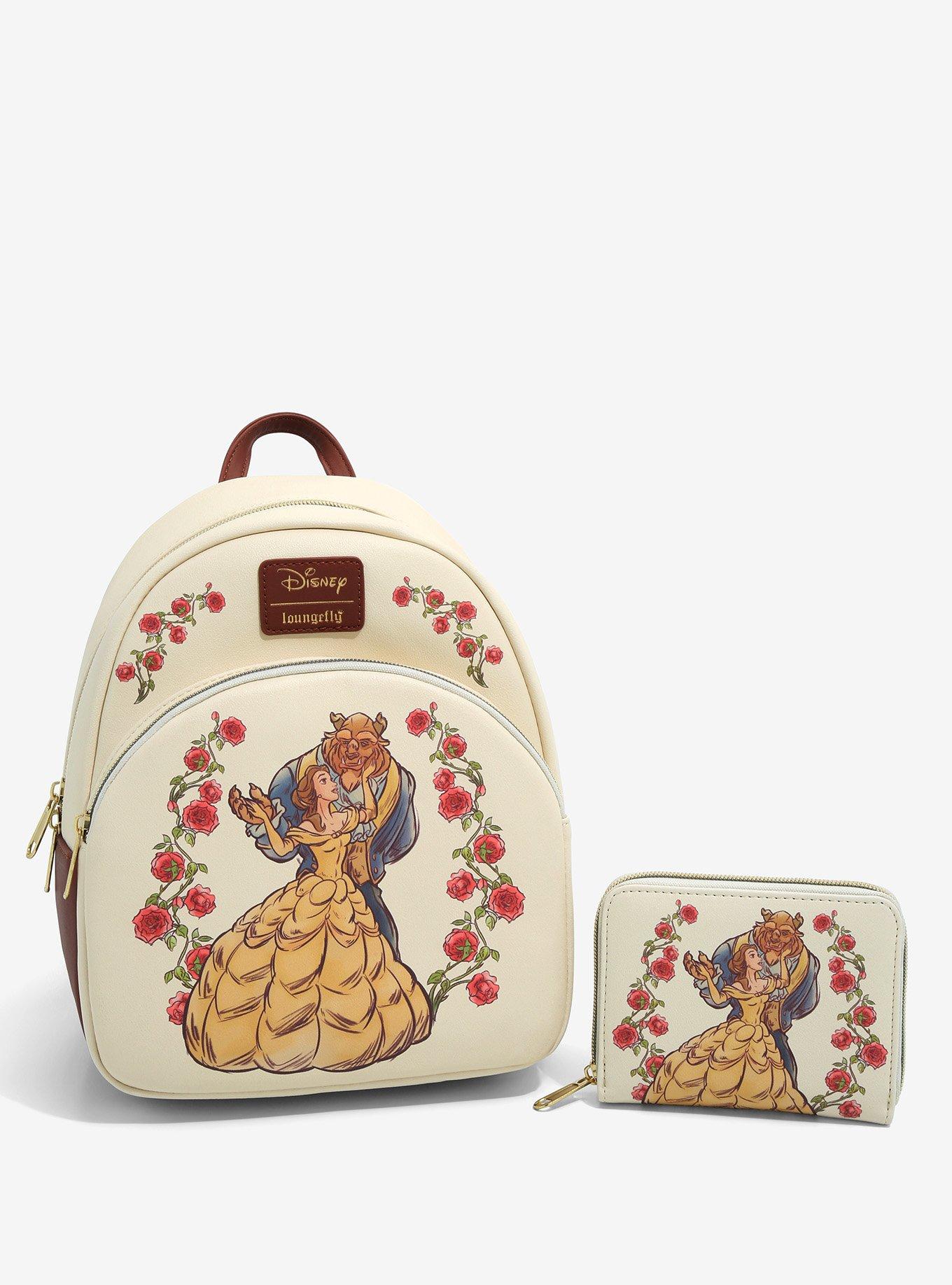 Loungefly Disney Beauty And The Beast Couple Dance Rose Mini Backpack, , alternate