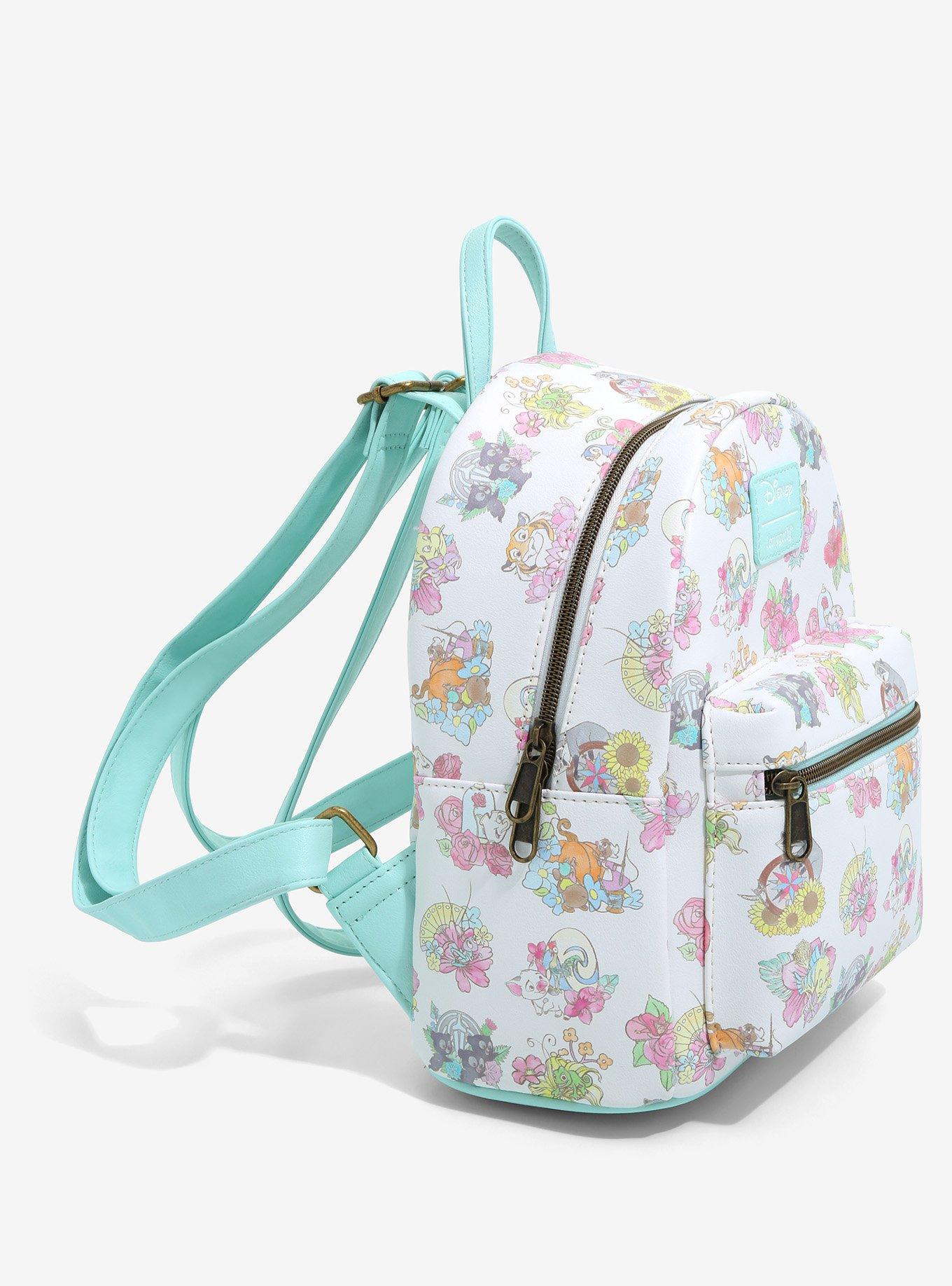 Loungefly Disney Sidekicks Floral Mini Backpack, , alternate