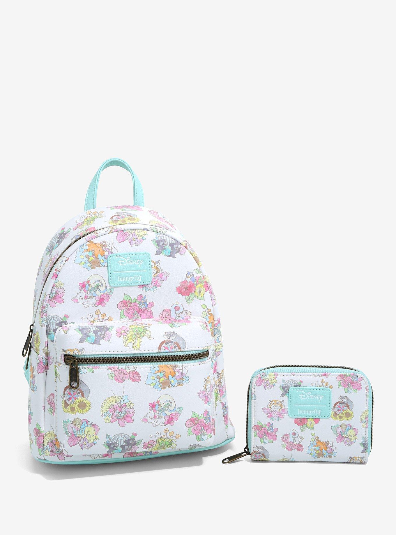 Loungefly Disney Sidekicks Floral Mini Backpack, , alternate