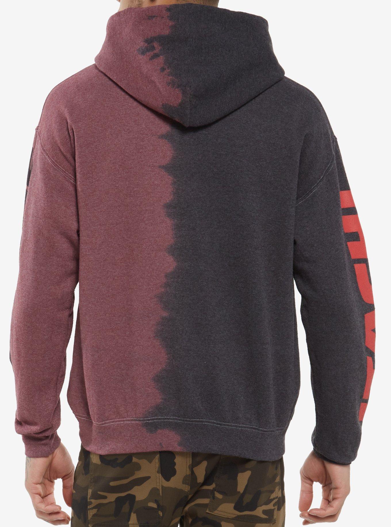 Naruto Shippuden Itachi Uchiha Split Dye Hoodie Hot Topic