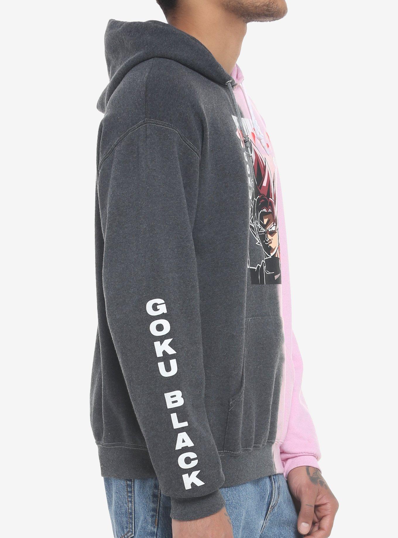 Dragon Ball Z Super Saiyan Rose Split-Dye Hoodie, MULTI, alternate
