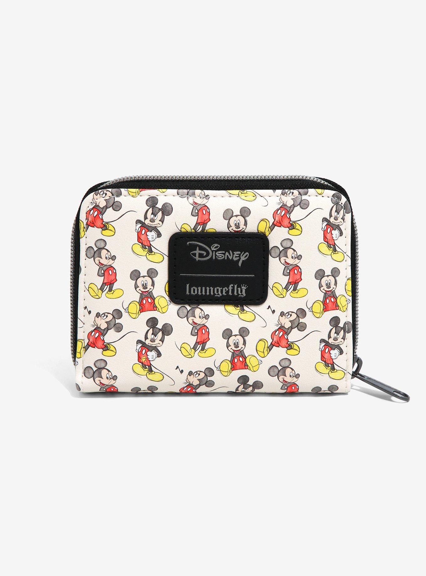 Loungefly Disney Mickey Mouse Poses Mini Zipper Wallet, , alternate