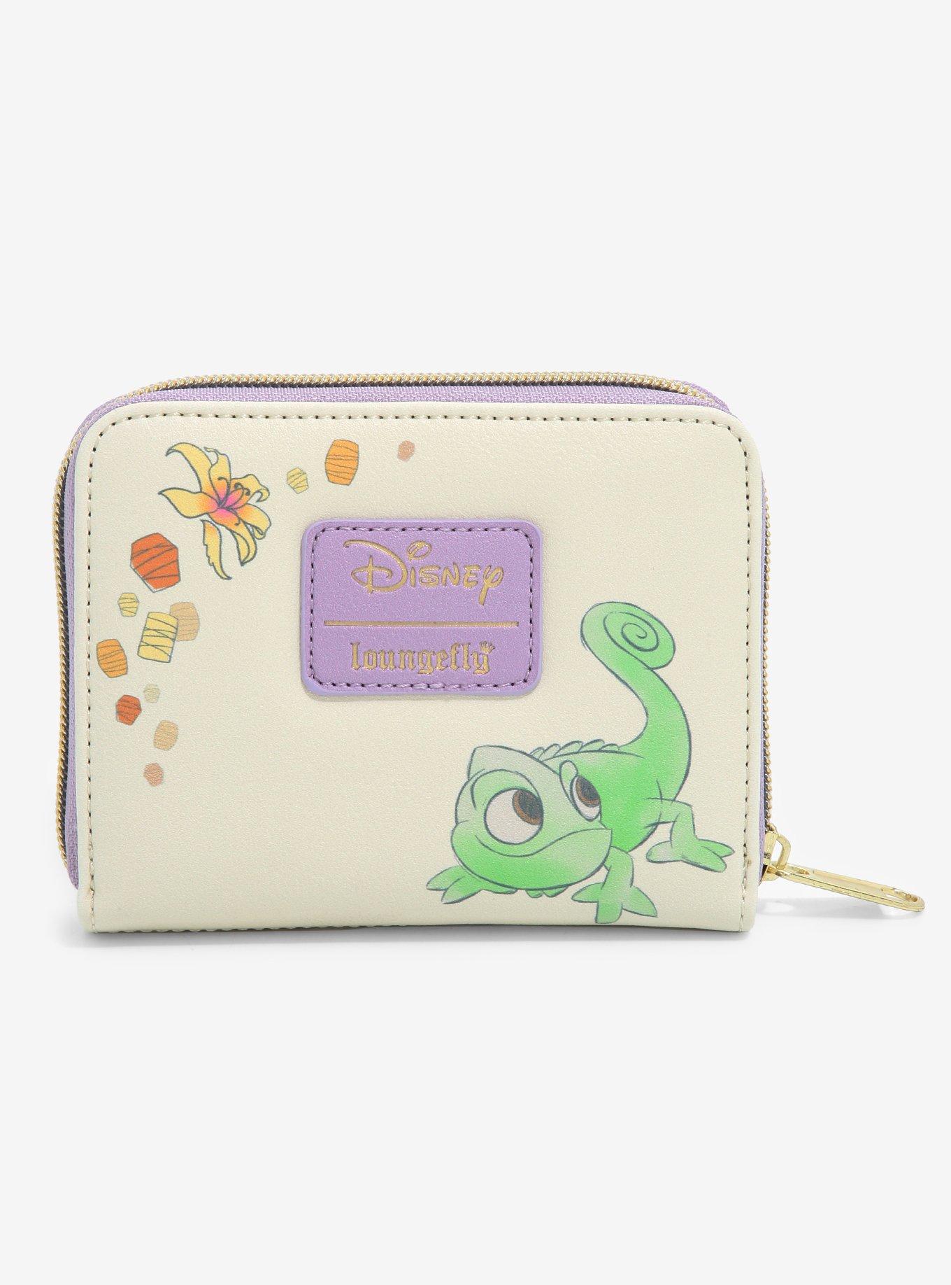 Loungefly Disney Tangled Rapunzel & Pascal Mini Zipper Wallet, , alternate