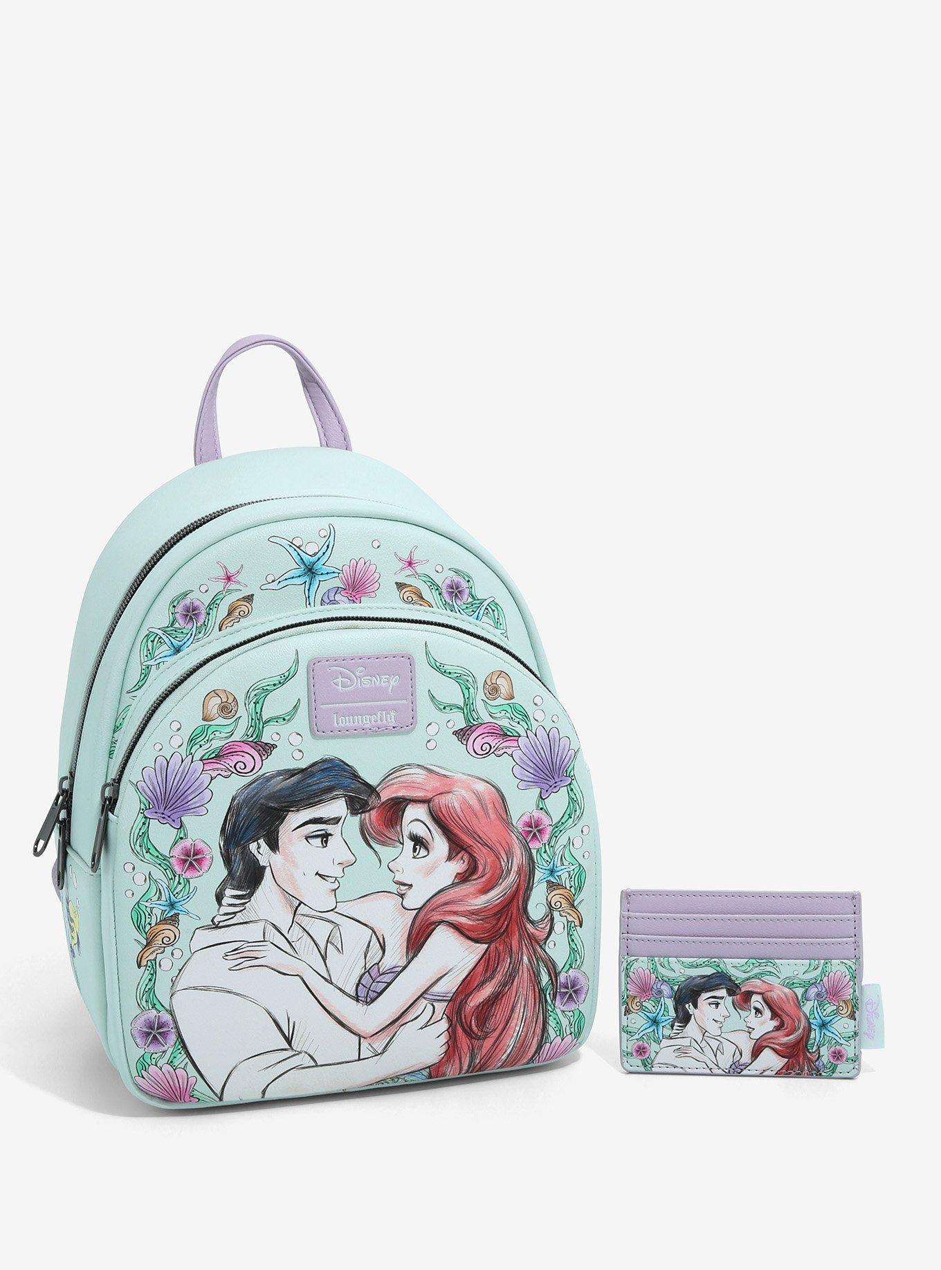 Loungefly Disney The Little Mermaid Couple Hug Cardholder, , alternate