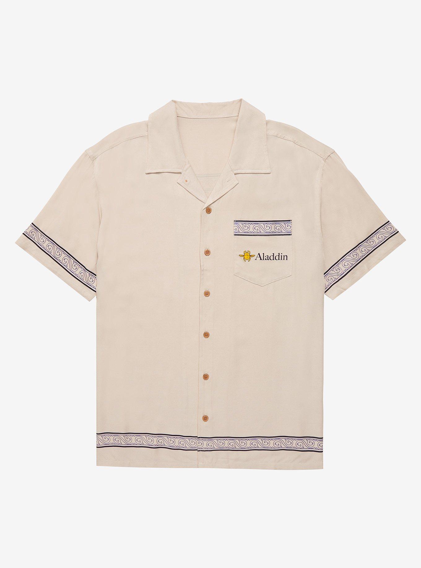 Disney Aladdin Cave of Wonders Woven Button-Up - BoxLunch Exclusive, TANBEIGE, alternate