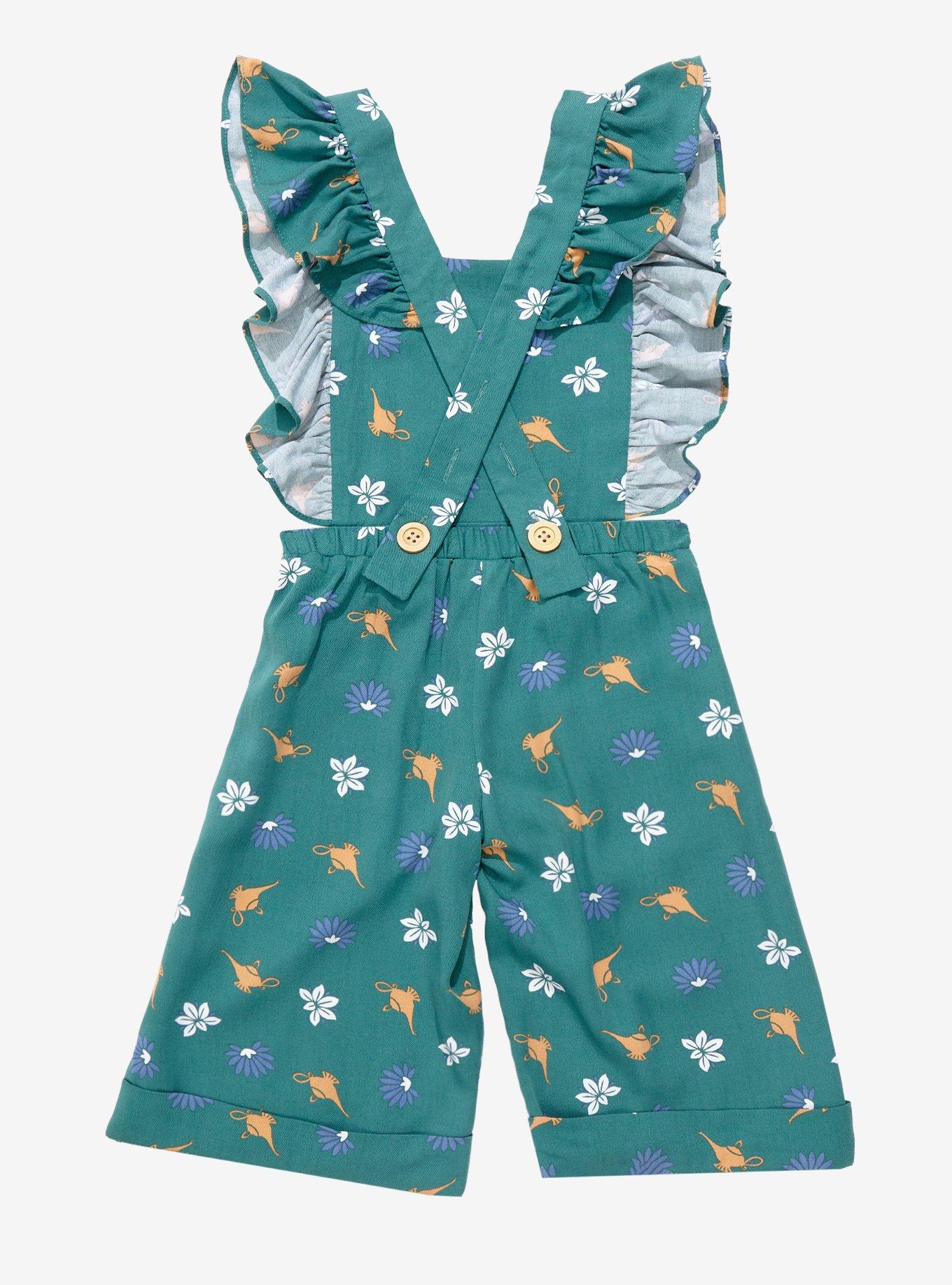 Our Universe Disney Aladdin Princess Jasmine Ruffled Toddler Overalls - BoxLunch Exclusive , SAGE, alternate