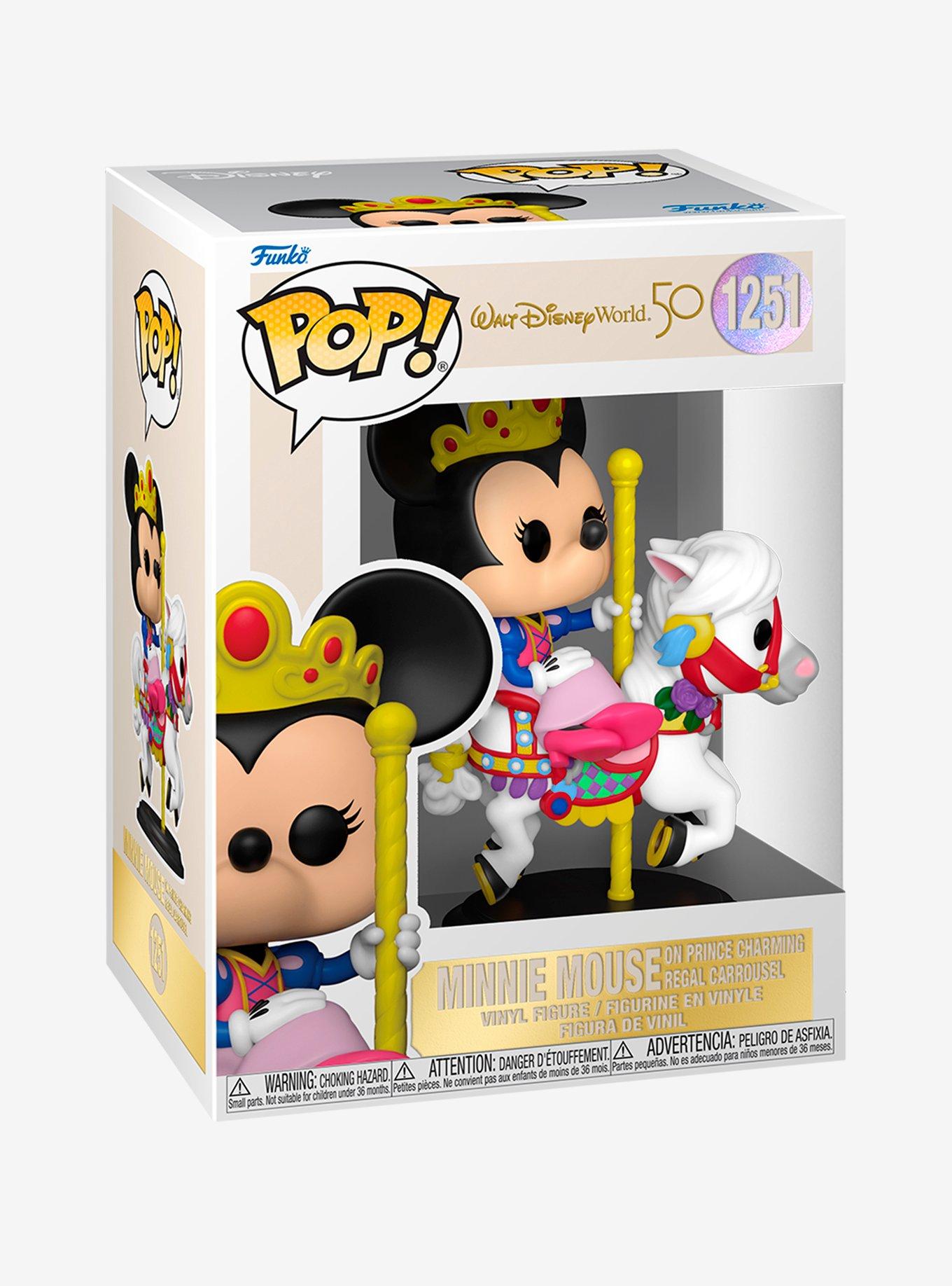 Funko Pop! Disney Walt Disney World 50th Anniversary Minnie Mouse on Prince Charming Regal Carrousel Vinyl Figure, , alternate