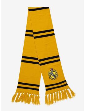 Harry Potter Hufflepuff Crest Scarf Set, , hi-res