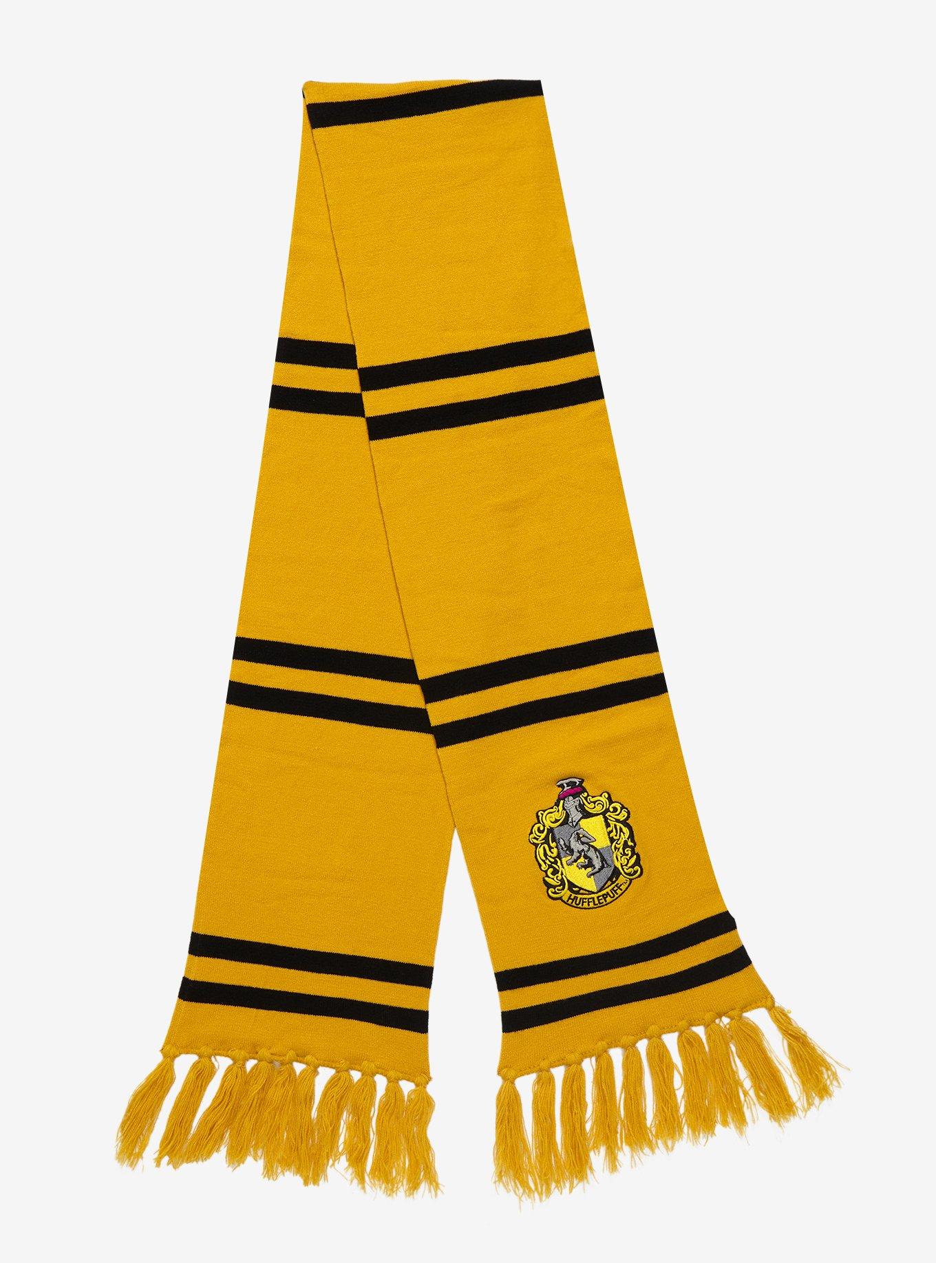 Harry Potter Hufflepuff Crest Scarf Set, , alternate