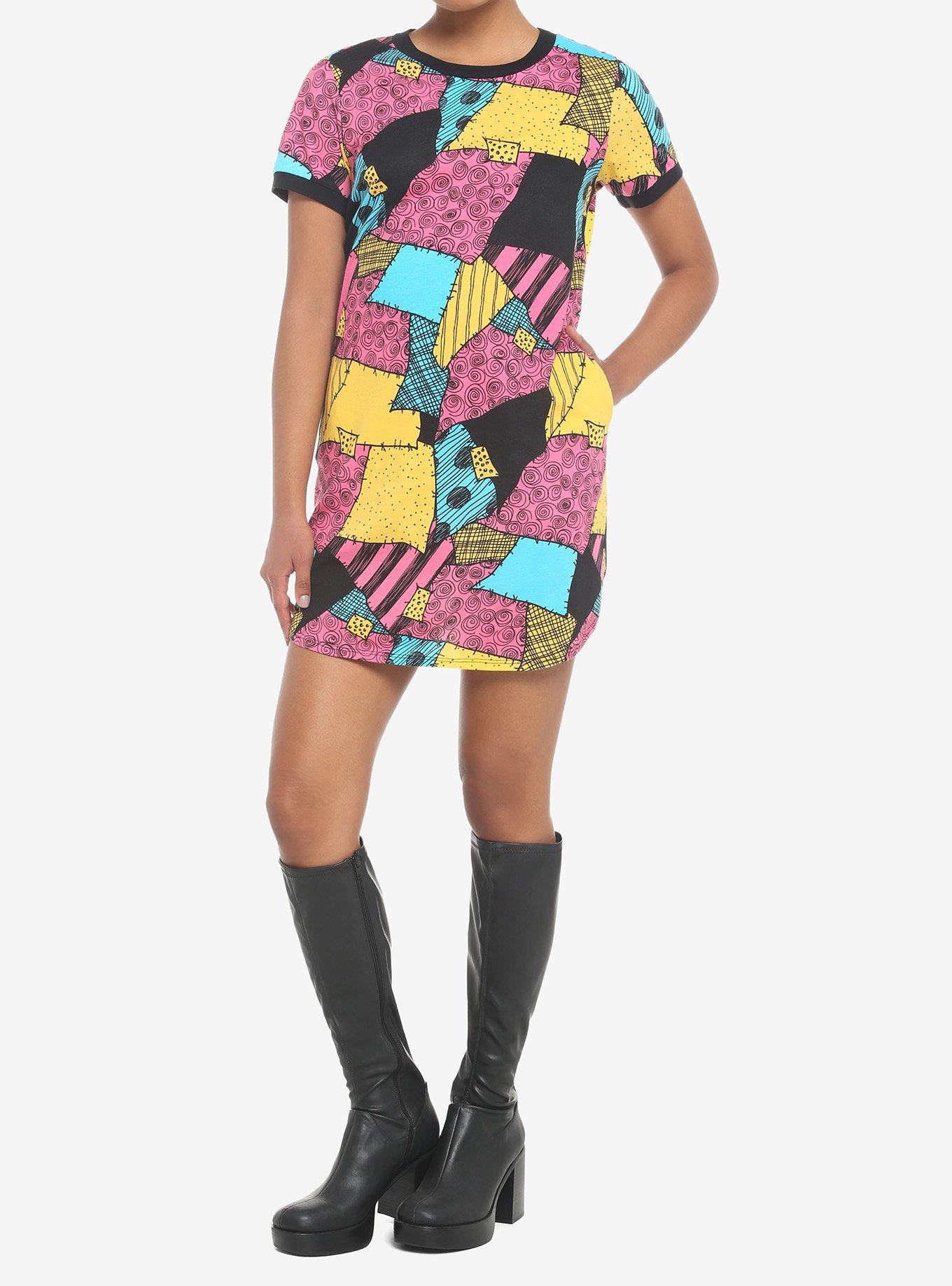 The Nightmare Before Christmas Sally T-Shirt Dress, MULTI, alternate