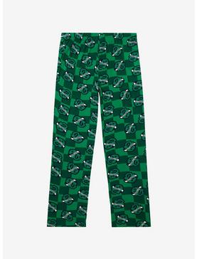 Plus Size Harry Potter Slytherin House Crest Checkered Sleep Pants - BoxLunch Exclusive , , hi-res
