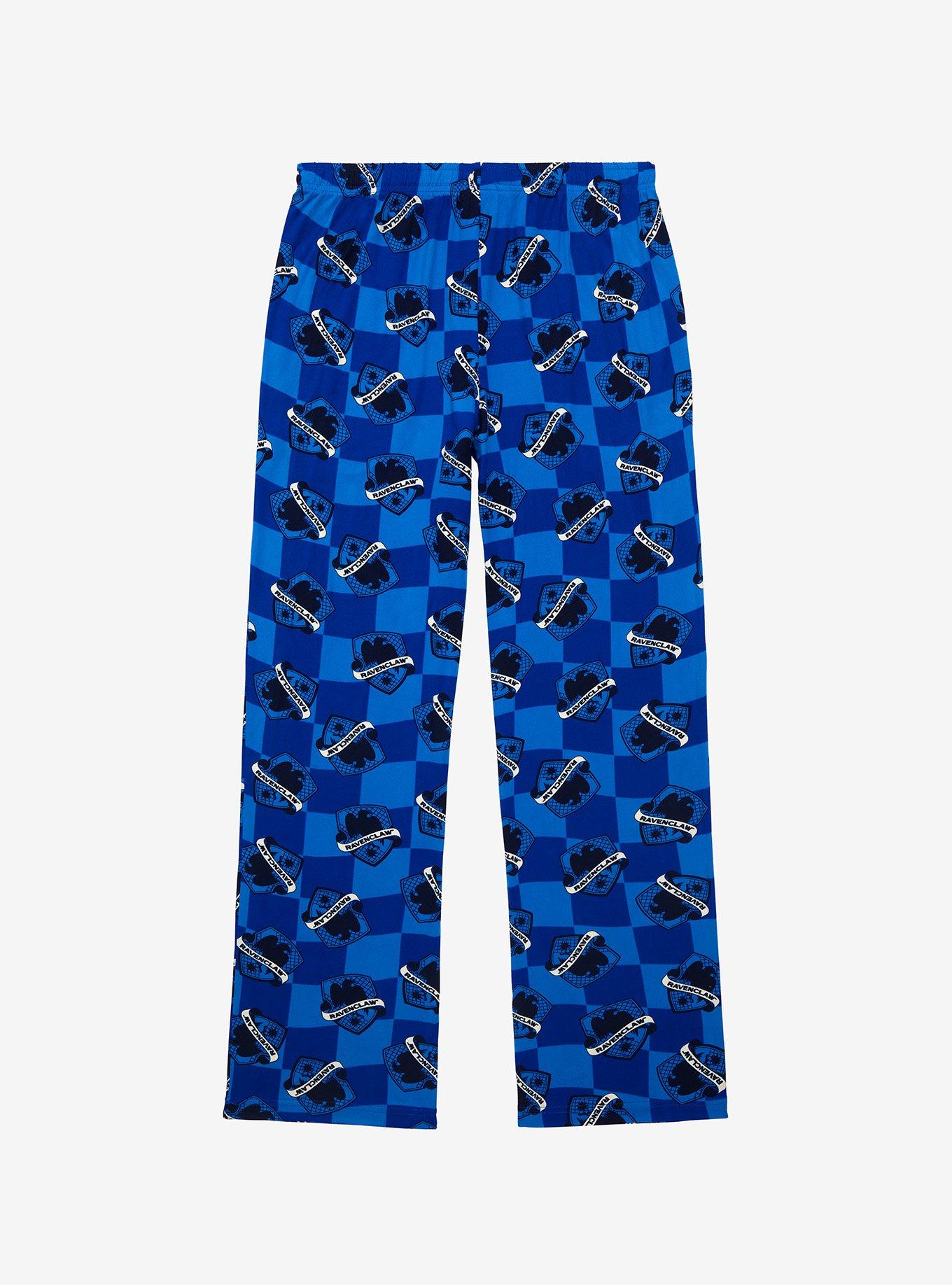 Harry Potter Ravenclaw House Crest Checkered Sleep Pants - BoxLunch Exclusive , MULTI, alternate