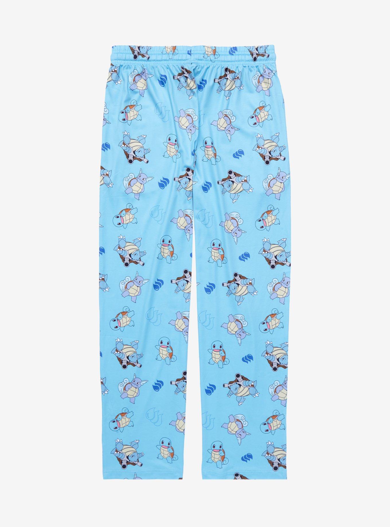 Pokémon Squirtle Evolutions Allover Print Sleep Pants - BoxLunch Exclusive, GREEN, alternate