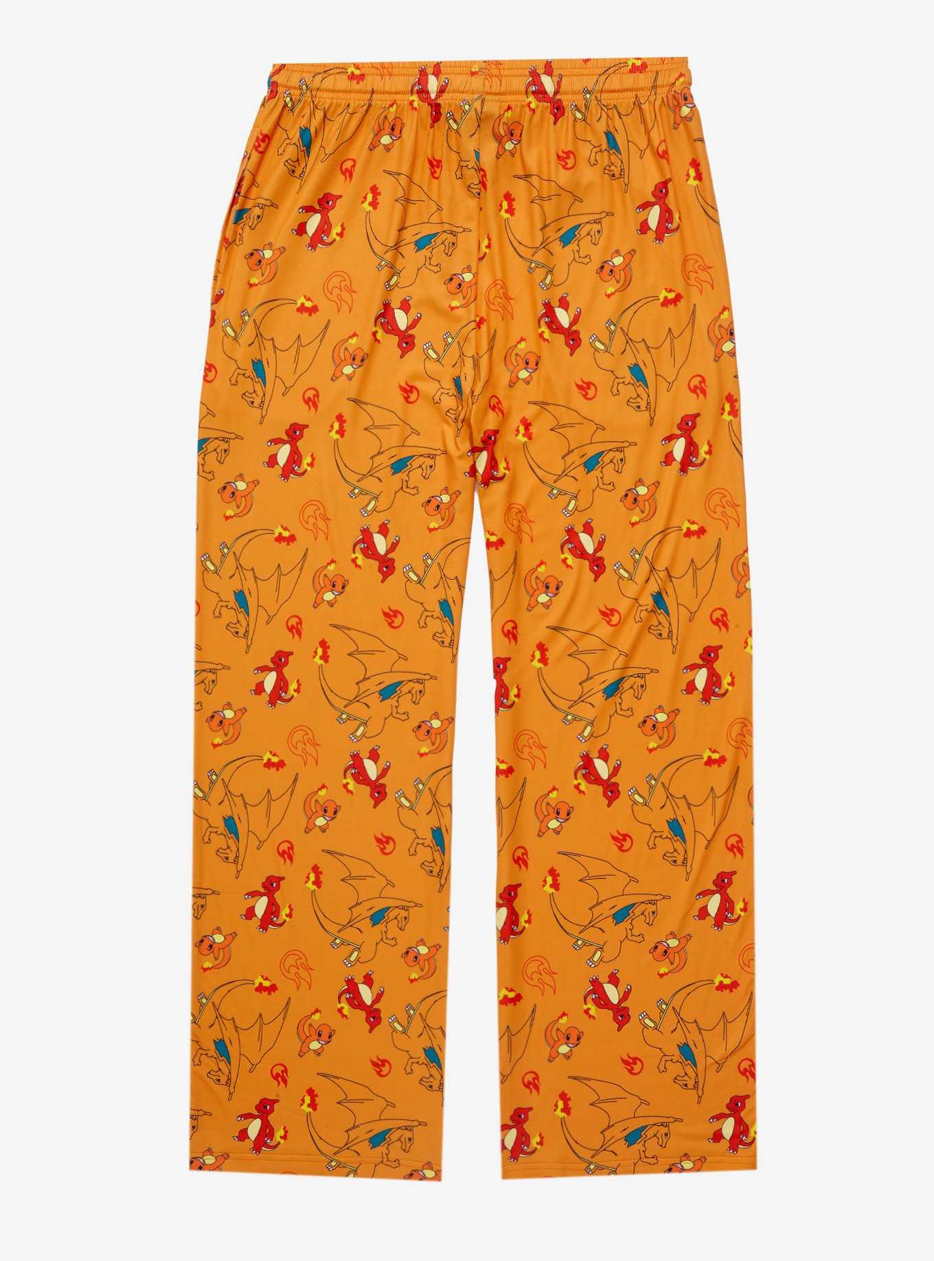 Pokémon Fire Type Evolutions Allover Print Sleep Pants - BoxLunch Exclusive, , hi-res