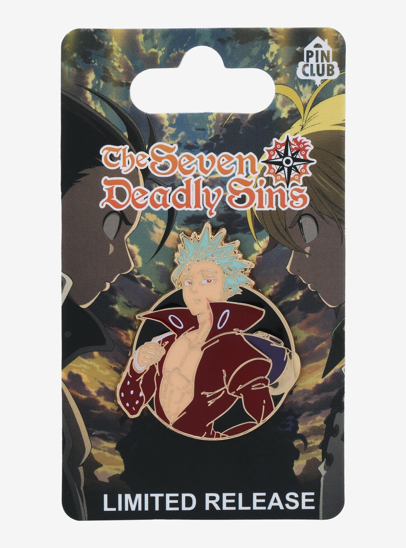 The Seven Deadly Sins Ban Circle Portrait Enamel Pin - BoxLunch Exclusive, , alternate