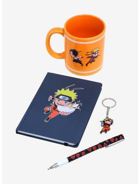 Naruto Shippuden Chibi Naruto & Sasuke Stationary & Mug Set, , hi-res