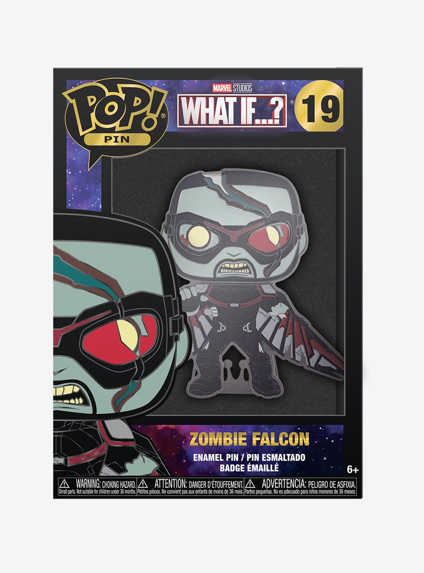 Funko Marvel What If...? Zombie Falcon Pop! Enamel Pin, , alternate