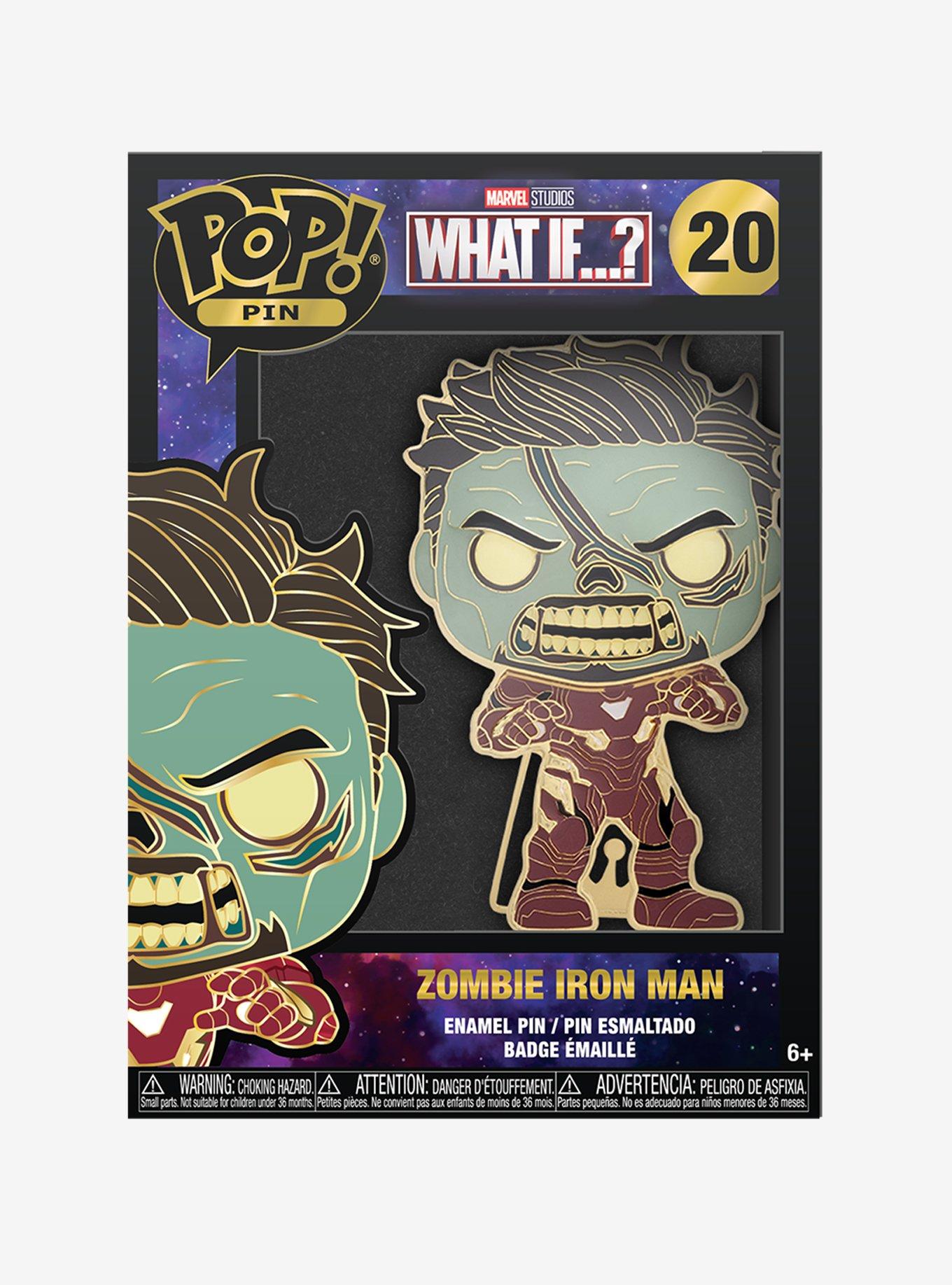 Funko Marvel What If...? Zombie Iron Man Pop! Enamel Pin, , alternate