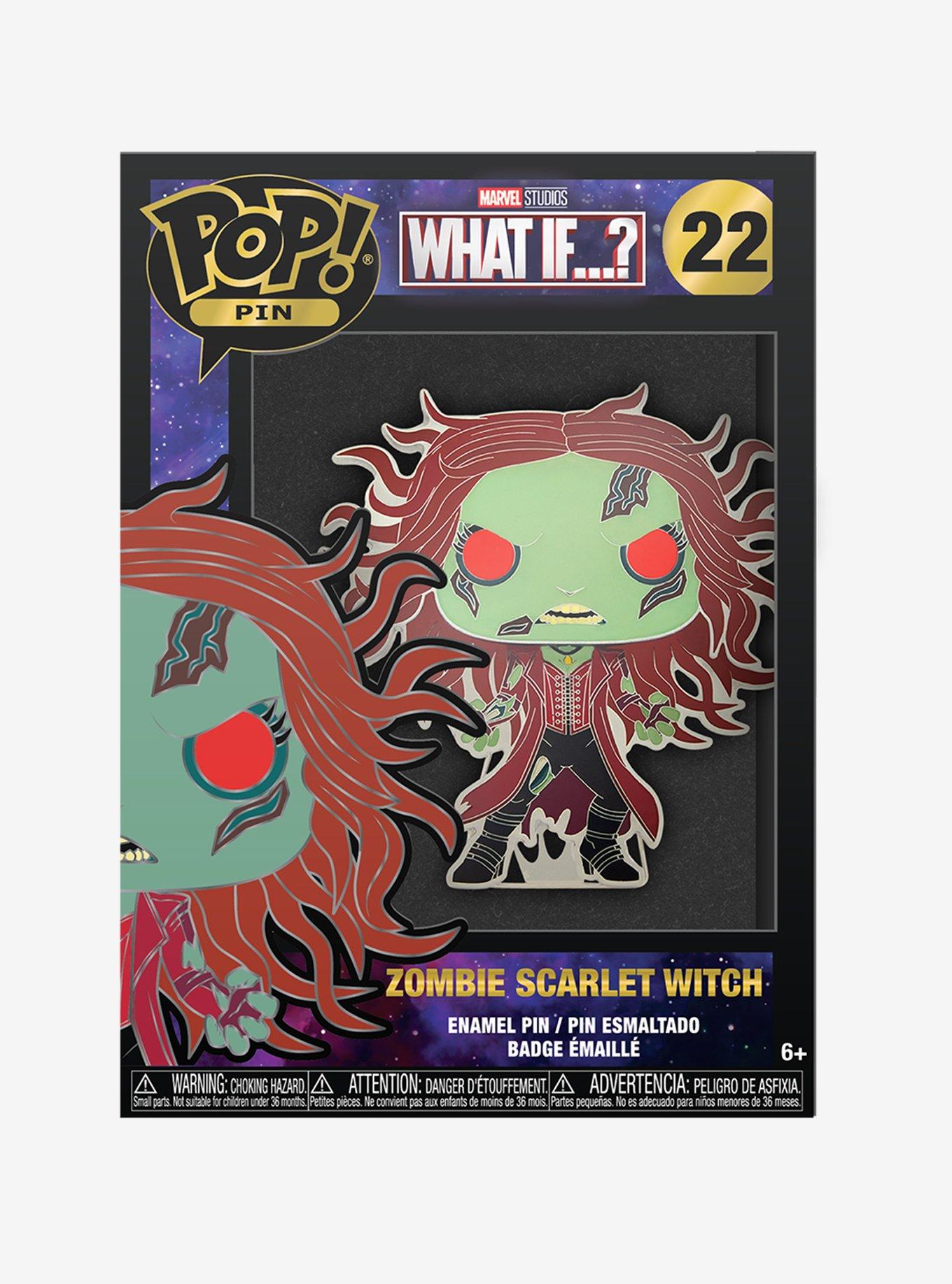 Funko Marvel What If...? Zombie Scarlet Witch Pop! Enamel Pin, , alternate